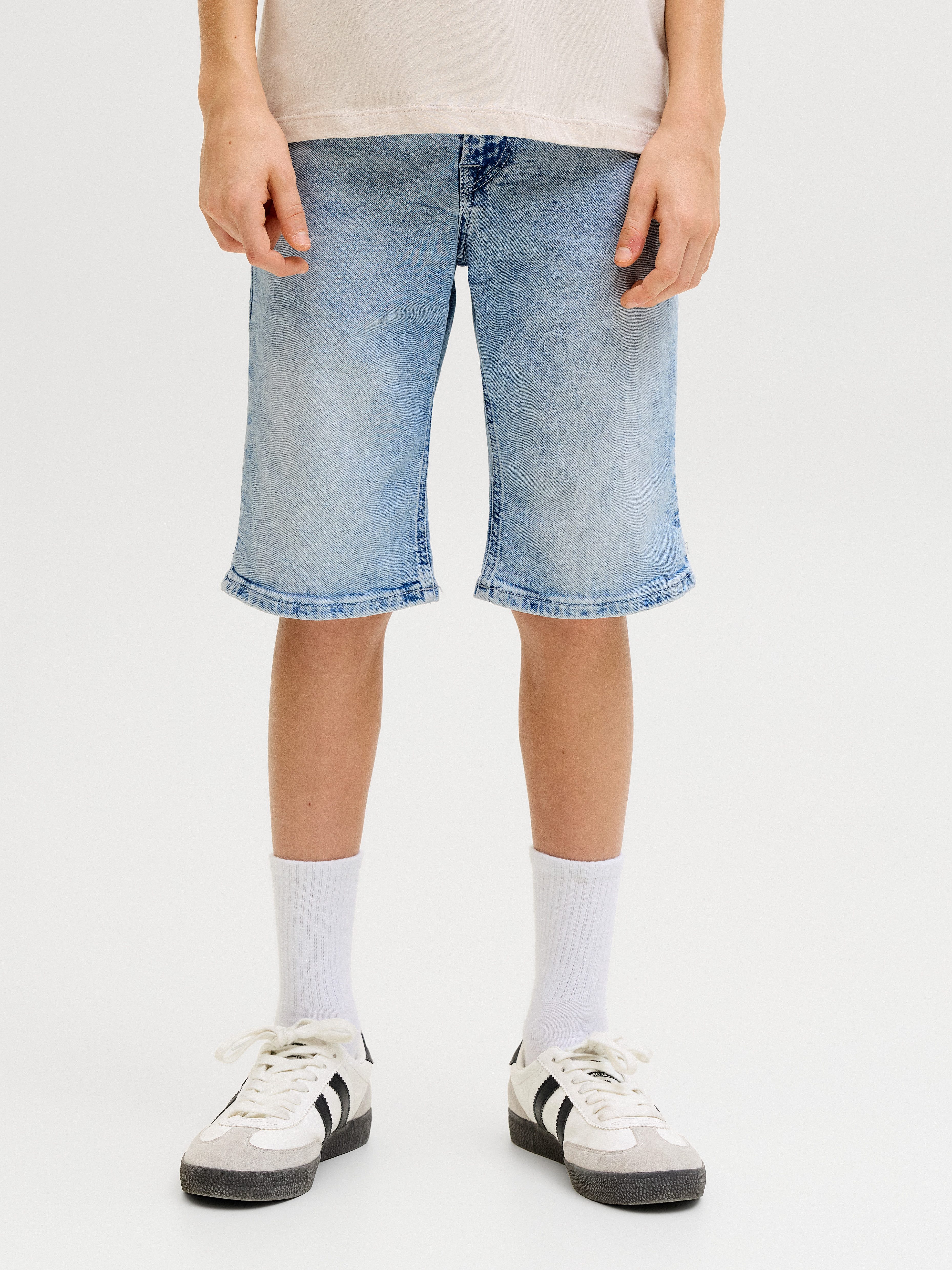 Jack & Jones Junior Shorts JJIRICK bequem mit mittlerer Taille für Jungen unifarben, modisch, regular fit, Web