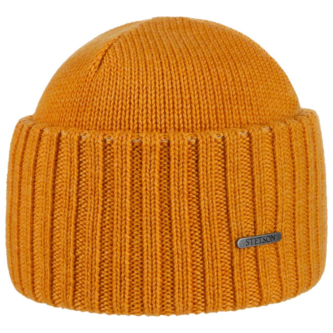 Stetson Strickmütze (1-St) Umschlagmütze mit Umschlag, Made in Italy