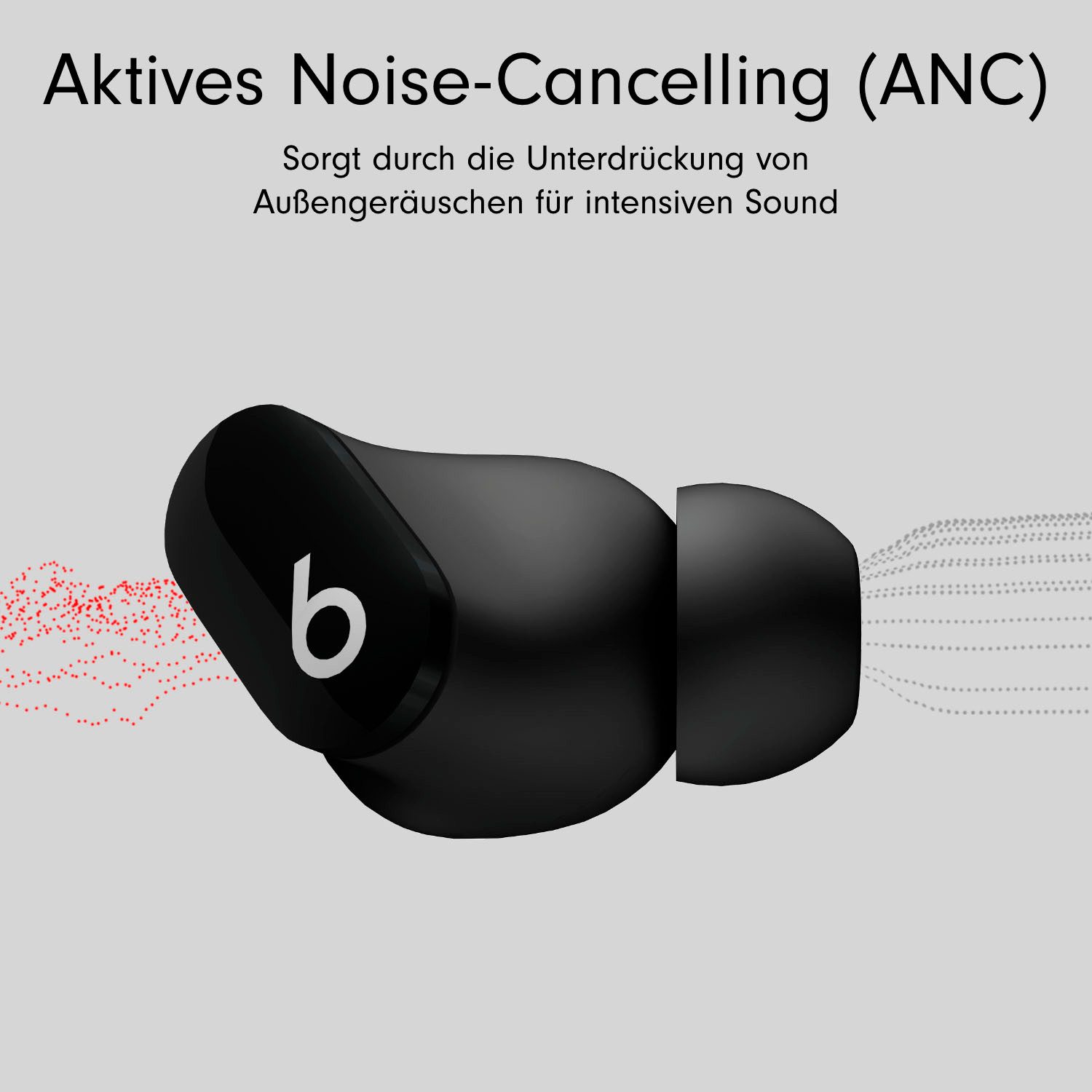 Beats by Dr. Dre Beats Studio Buds - Kabellose wireless In-Ear-Kopfhörer (Active Noise Cancelling (ANC), Transparenzmodus, integrierte Steuerung für Anrufe und Musik, kompatibel mit Siri, Siri, Bluetooth, mit Geräuschunterdrückung)