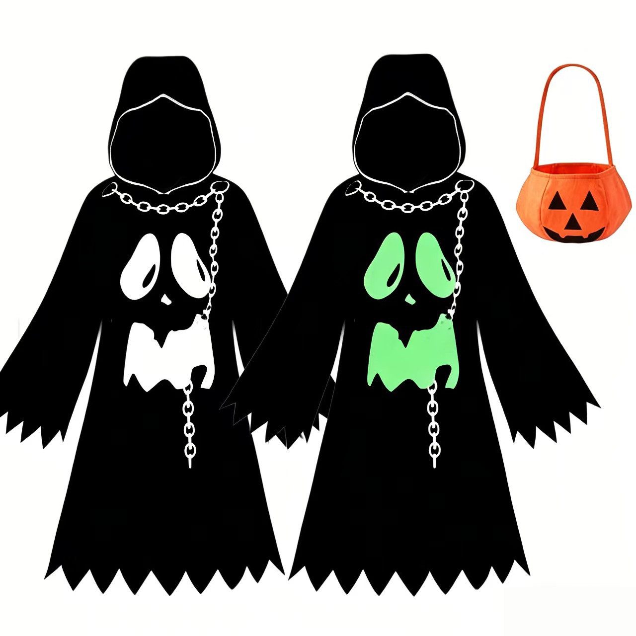 Coonoor Kostüm Geister Kostüm Kinder, Gespenst Kostüm für Mädchen Jungen, mit Kapuze, Baby Kleinkinder, Halloween Kinder Geist Kostüm