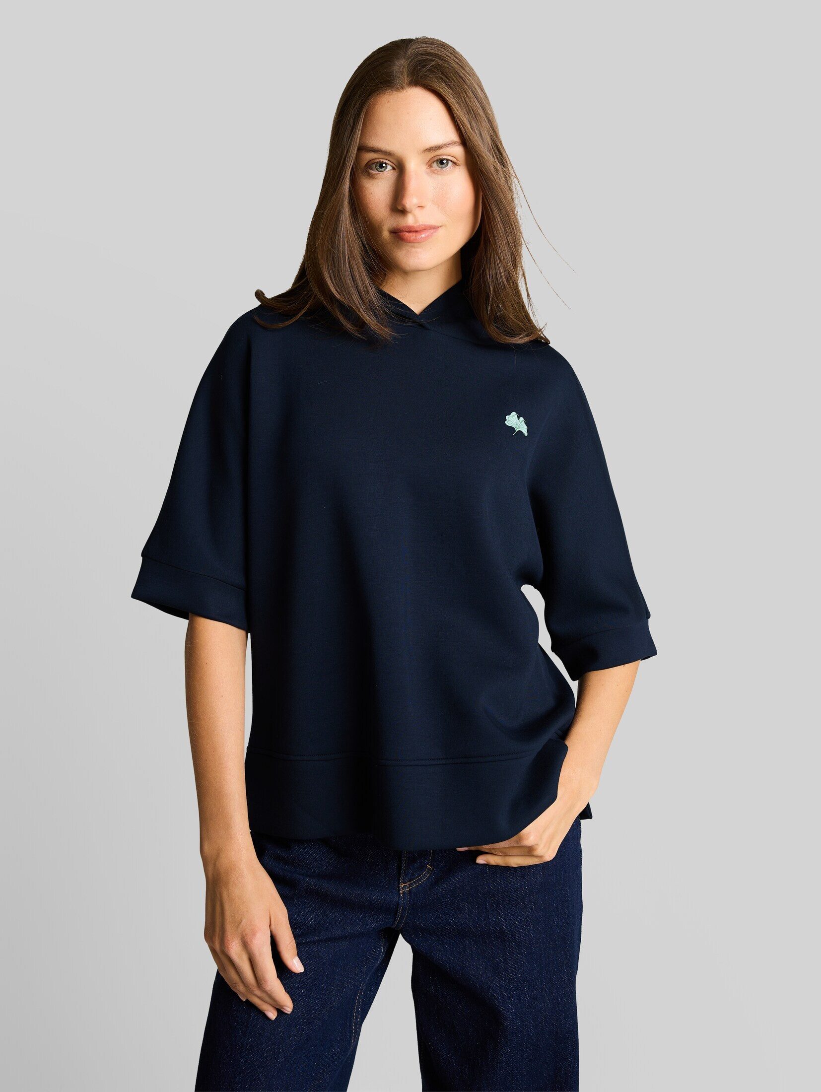 TOM TAILOR Sweatshirt Strick & Sweatshirts Hoodie Sweatshirt aus Scuba
