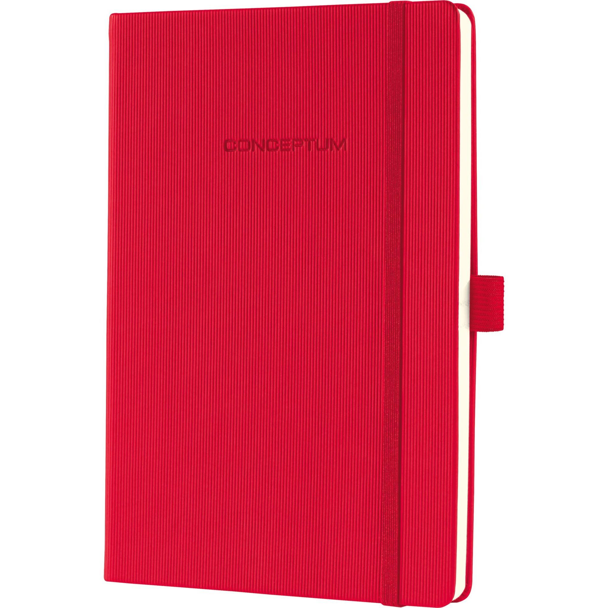 Sigel Notizbuch SIGEL CO654 Notizbuch Conceptum - Uni - kariert - ca. A5 - rot -