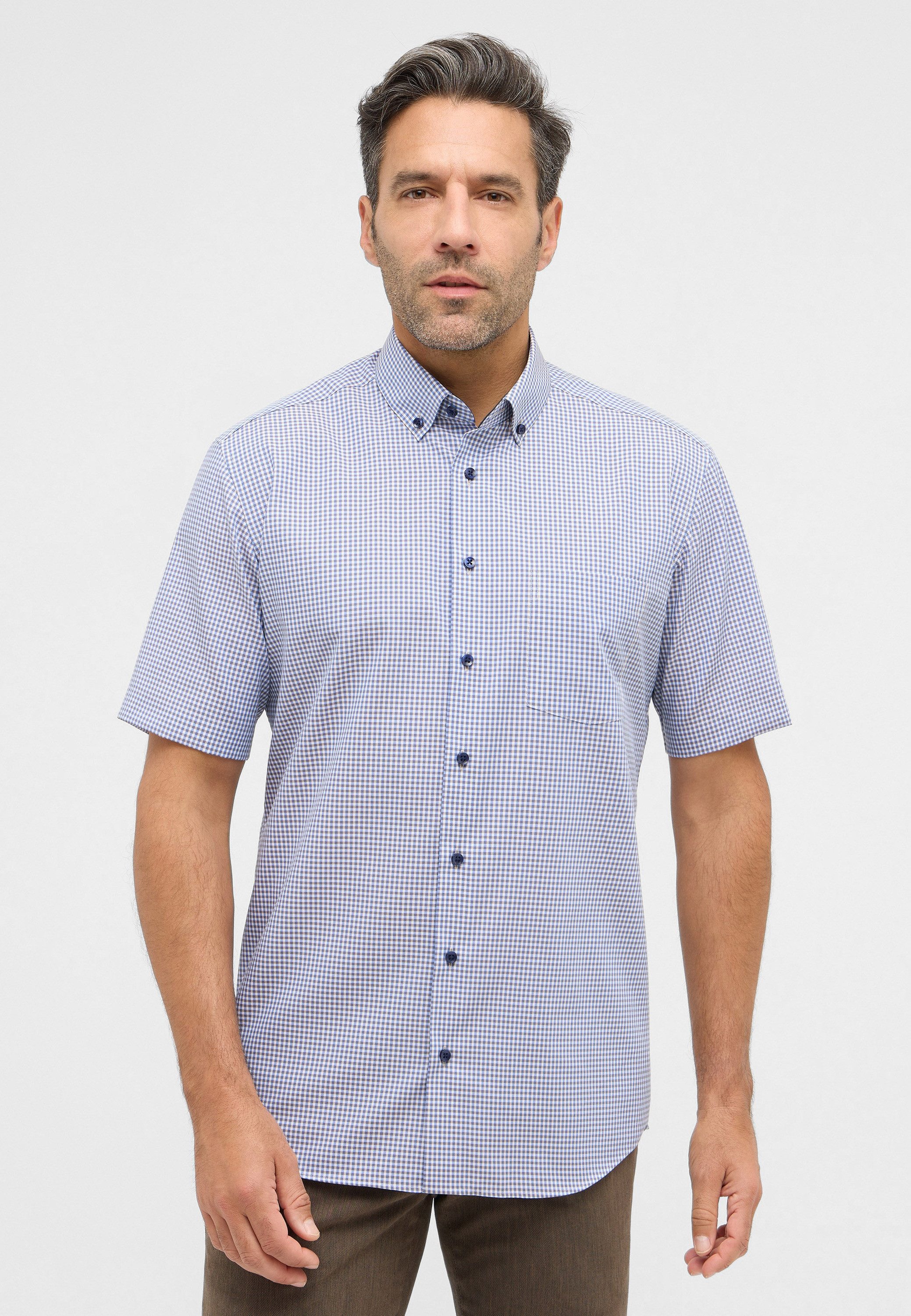 Eterna Kurzarmhemd MODERN FIT NON IRON günstig online kaufen