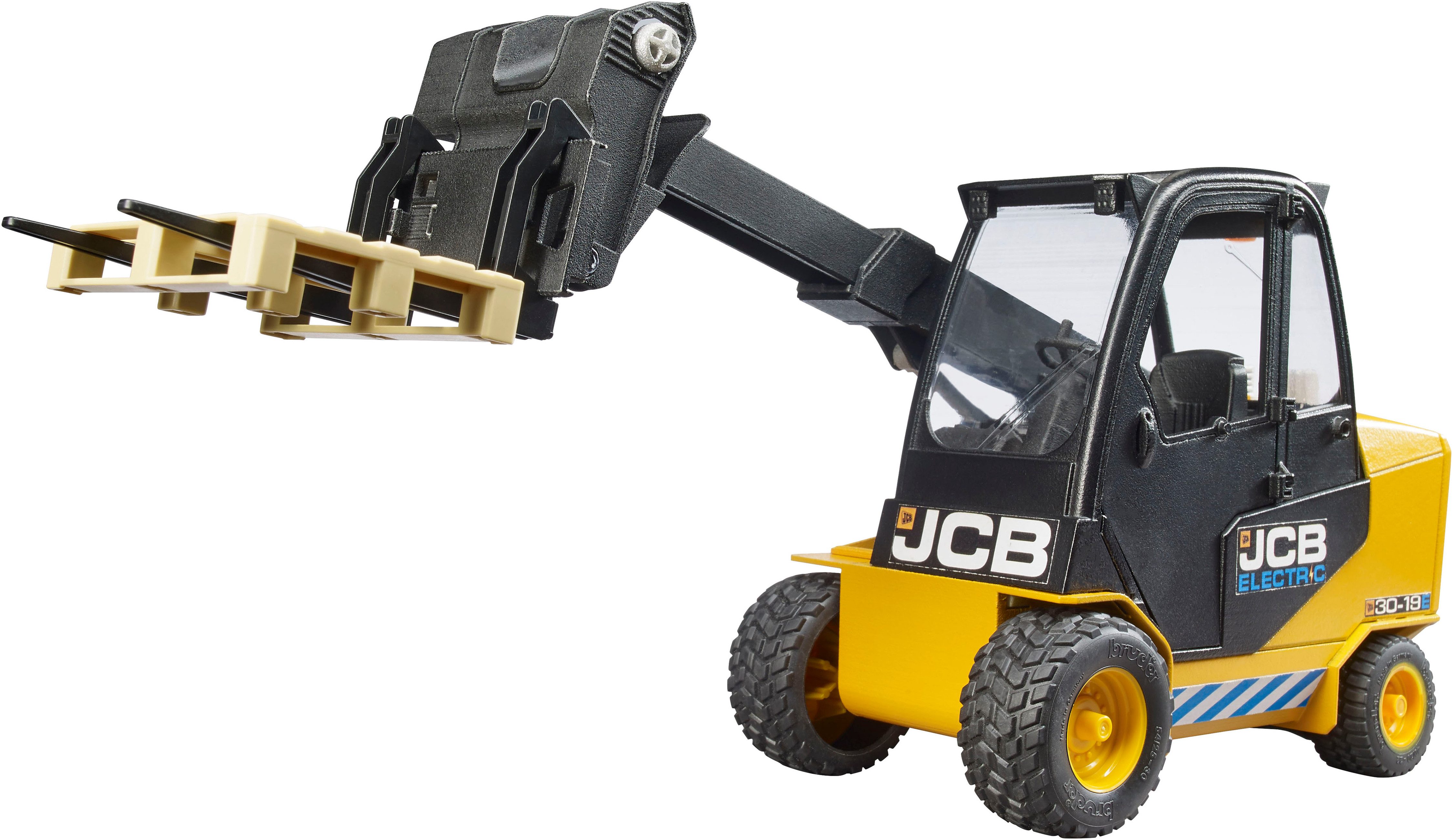 Bruder® Spielzeug-Radlader JCB Teletruk mit Palette (02512), Made in Europe