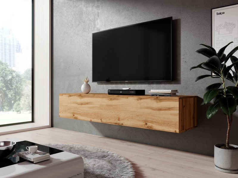 Furnix TV-Board Hängeboard ZIBO Lowboard TV-Schrank modern, Breite 160 cm, Höhe 34 cm, Tiefe 40 cm