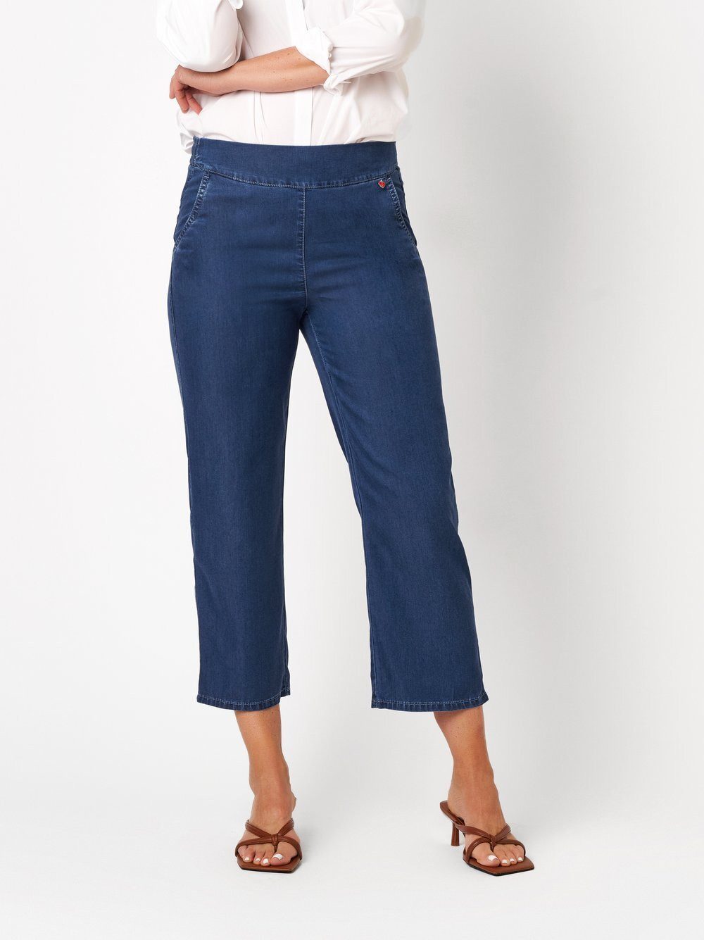 Relaxed by TONI Weite Jeans Scarlet 3/4 in 3/4-Länge