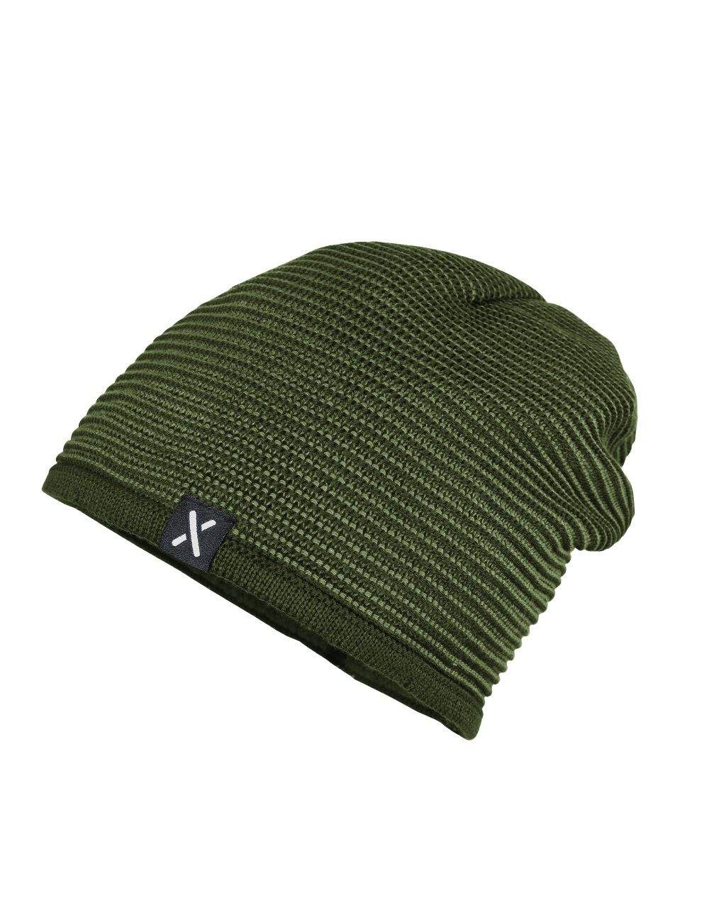 MAXIMO Strickmütze KIDS-Beanie middle Made in Germany dunkelkhaki/chive