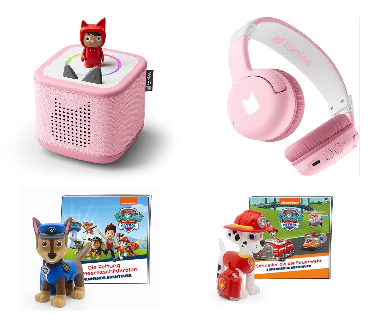 tonies Spar-Starterset Toniebox 2, Lauscher + 2 Paw Patrol Tonies Lautsprechersystem