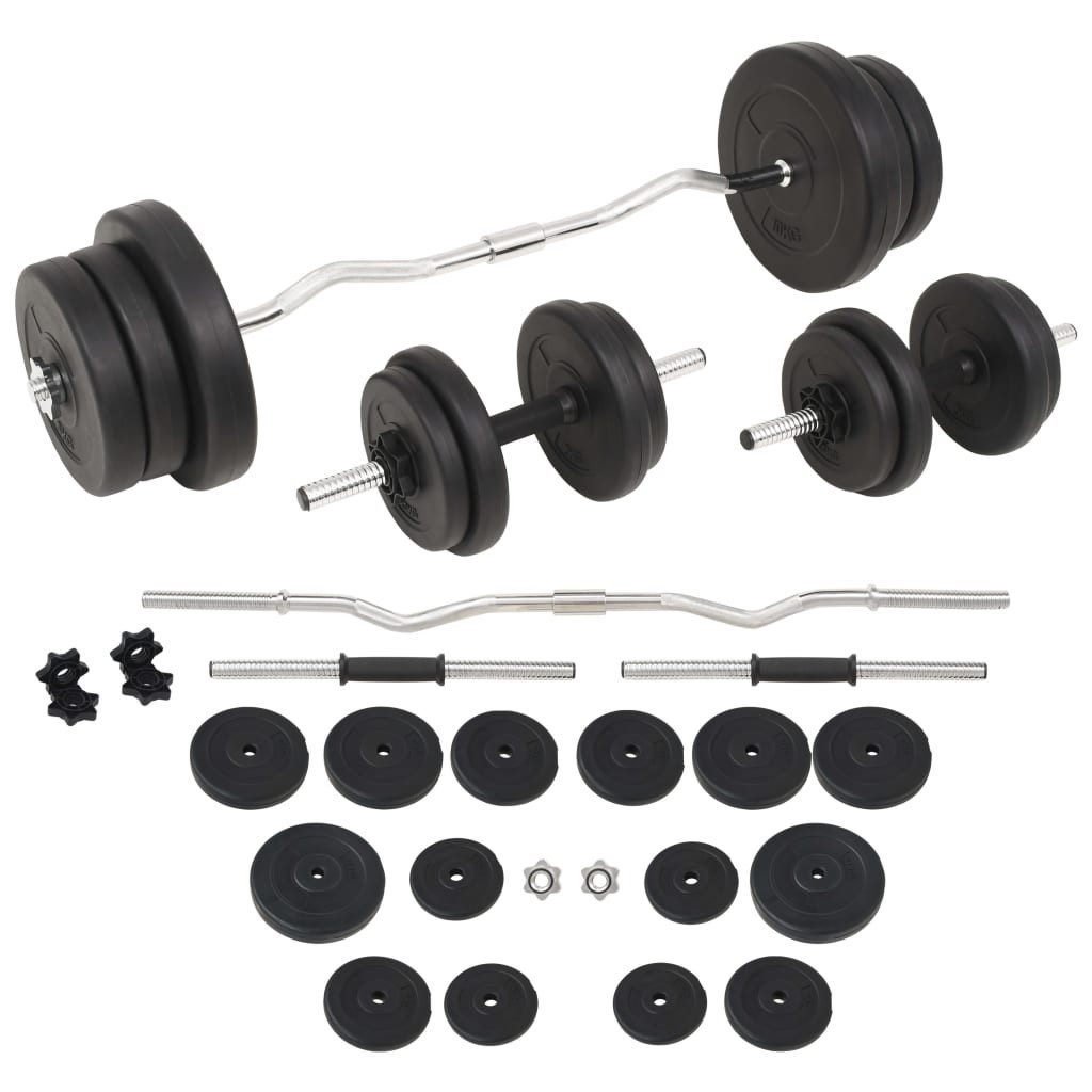 Hantel Langhantel- und Kurzhantelset 60 kg