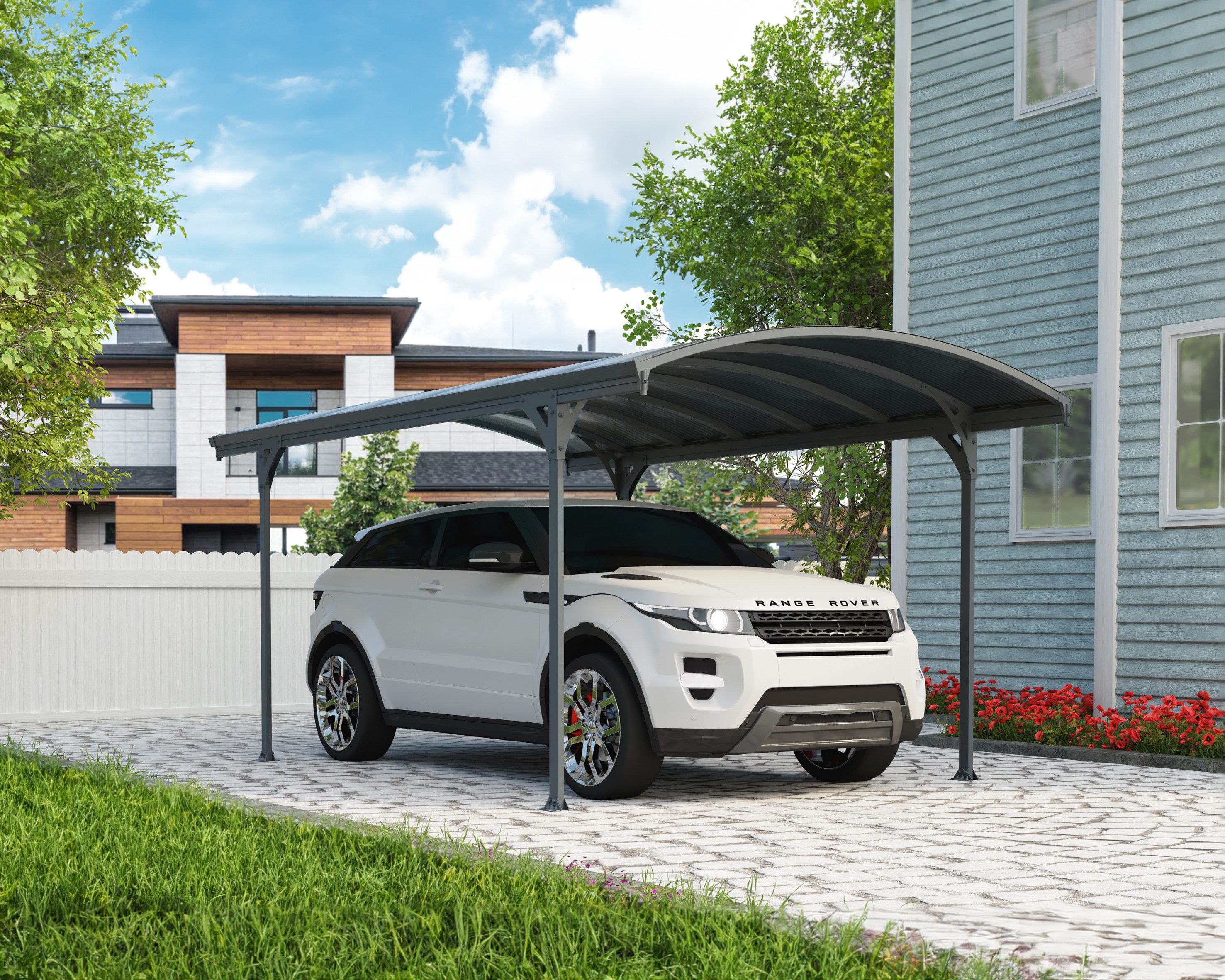 Palram - Canopia Einzelcarport Vitoria, BxT: 291x501 cm, 199 cm Einfahrtshöhe, 100% UV-geschützt