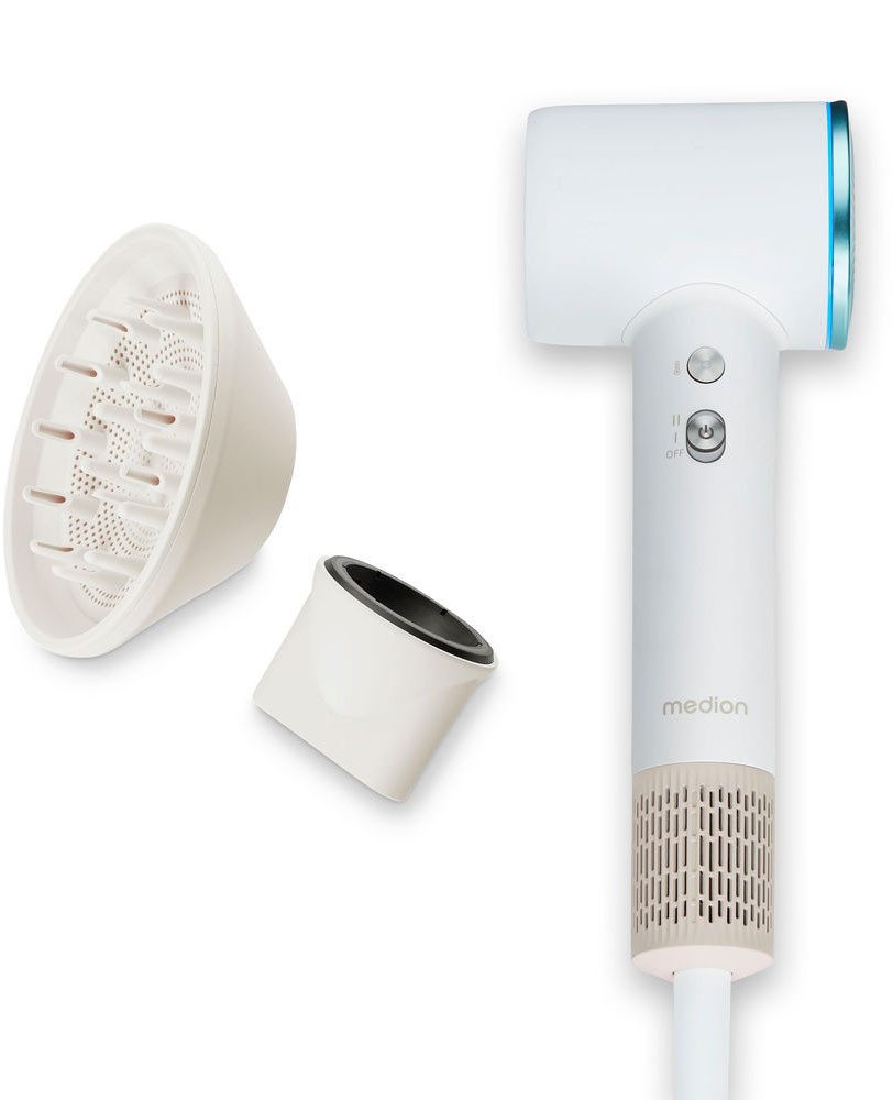 Medion® Ionic-Haartrockner HD1 (MD19983), 1600 W, Selbstreinigungsfunktion, 3 Temperatur- und 2 Luftstromstufen