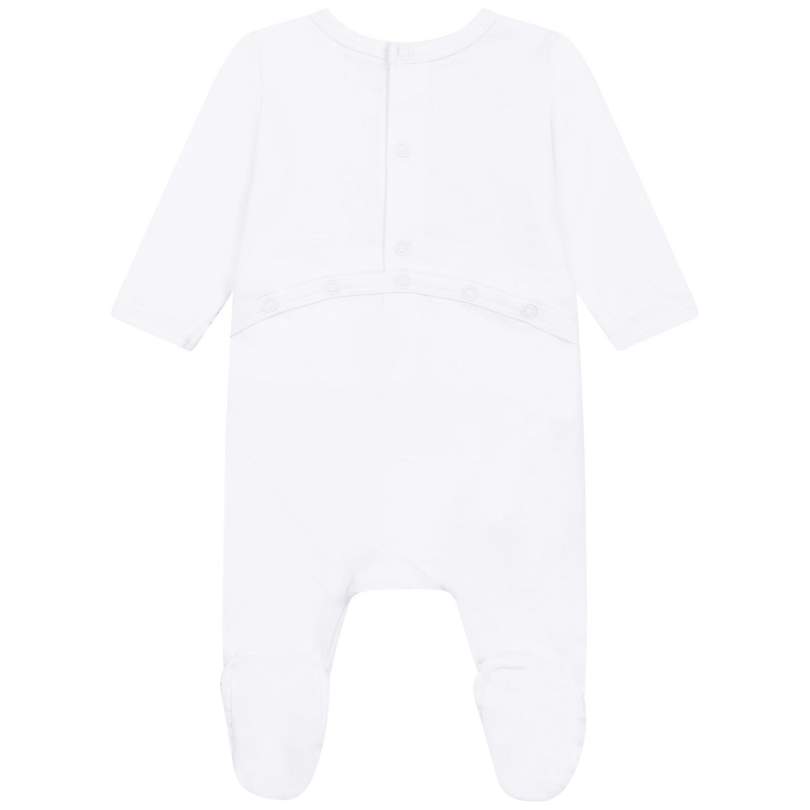 Boss Kidswear Strampler BOSS Kidswears Baby Strampler Bodysuit Pyjama weiß Hase Logo Details