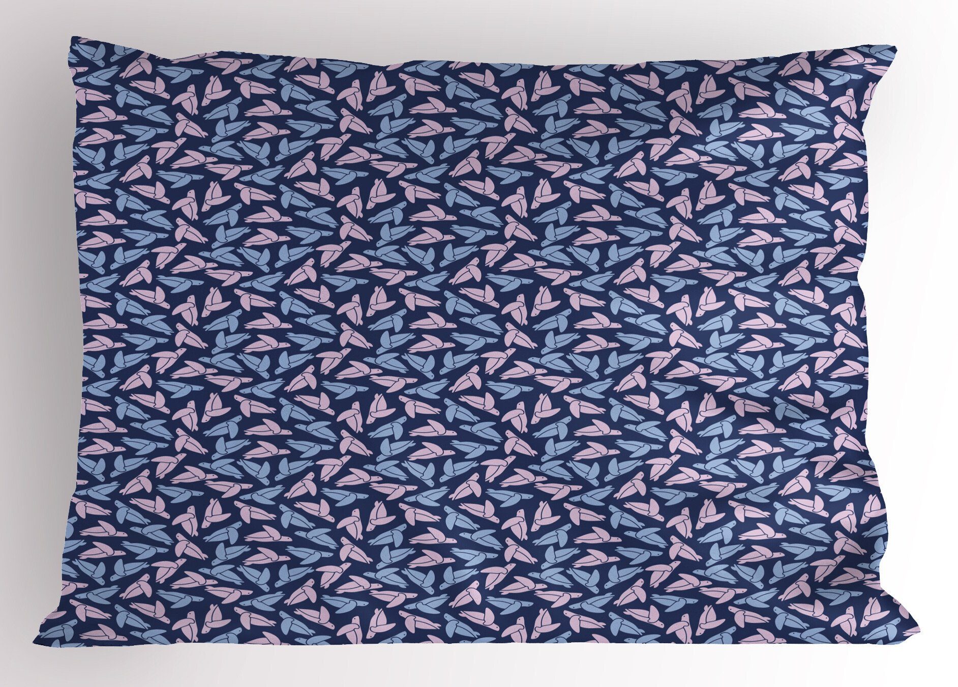 (1 Kopfkissenbezug, Meeresschildkröten der Abakuhaus Muster Standard Gedruckter Dekorativer Kissenbezüge Stück), Nautisch Size
