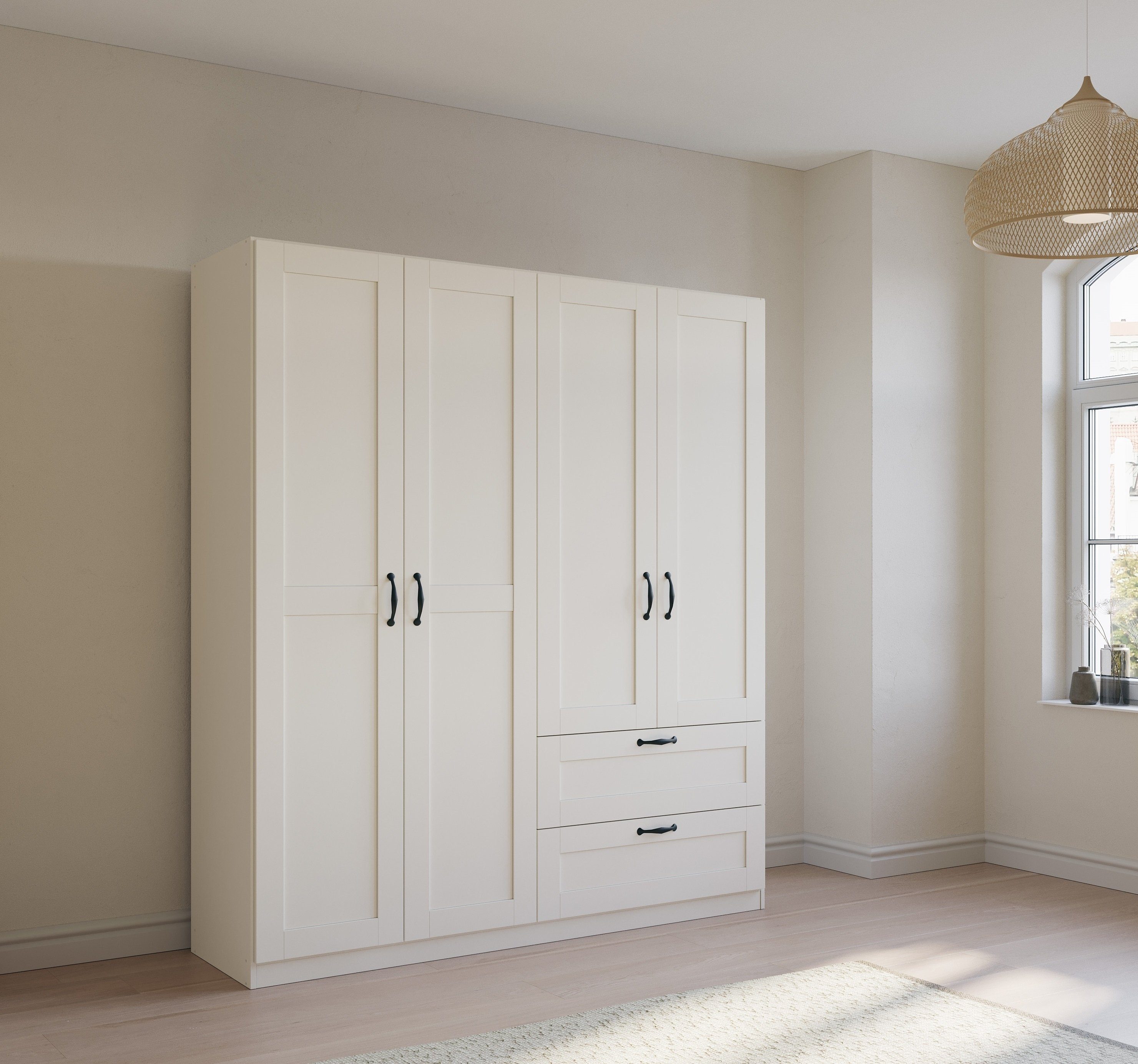 rauch Drehtürenschrank Cottage by Quadra Spin in skandinavischem Landhausst günstig online kaufen