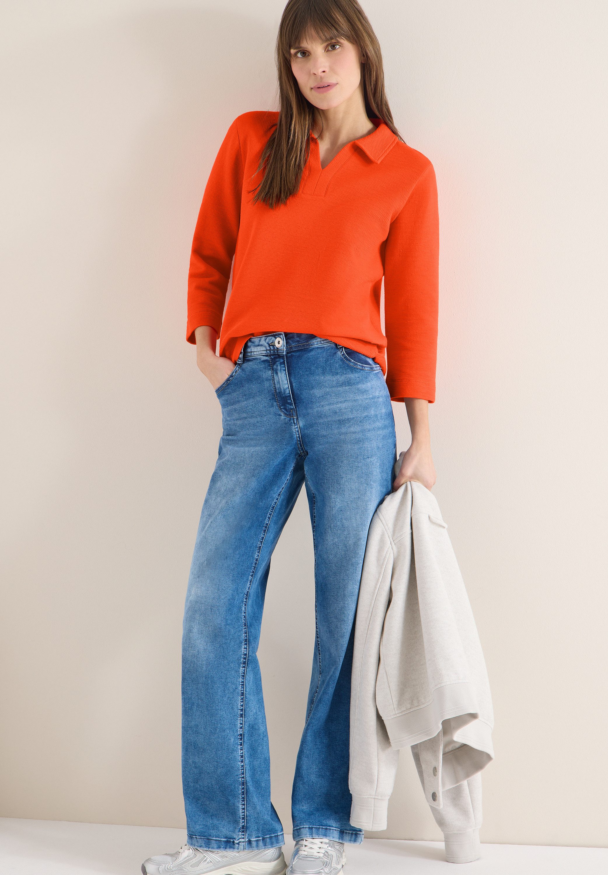 CECIL 3/4-Arm-Shirt mit Polokragen – Bild 5 von 5