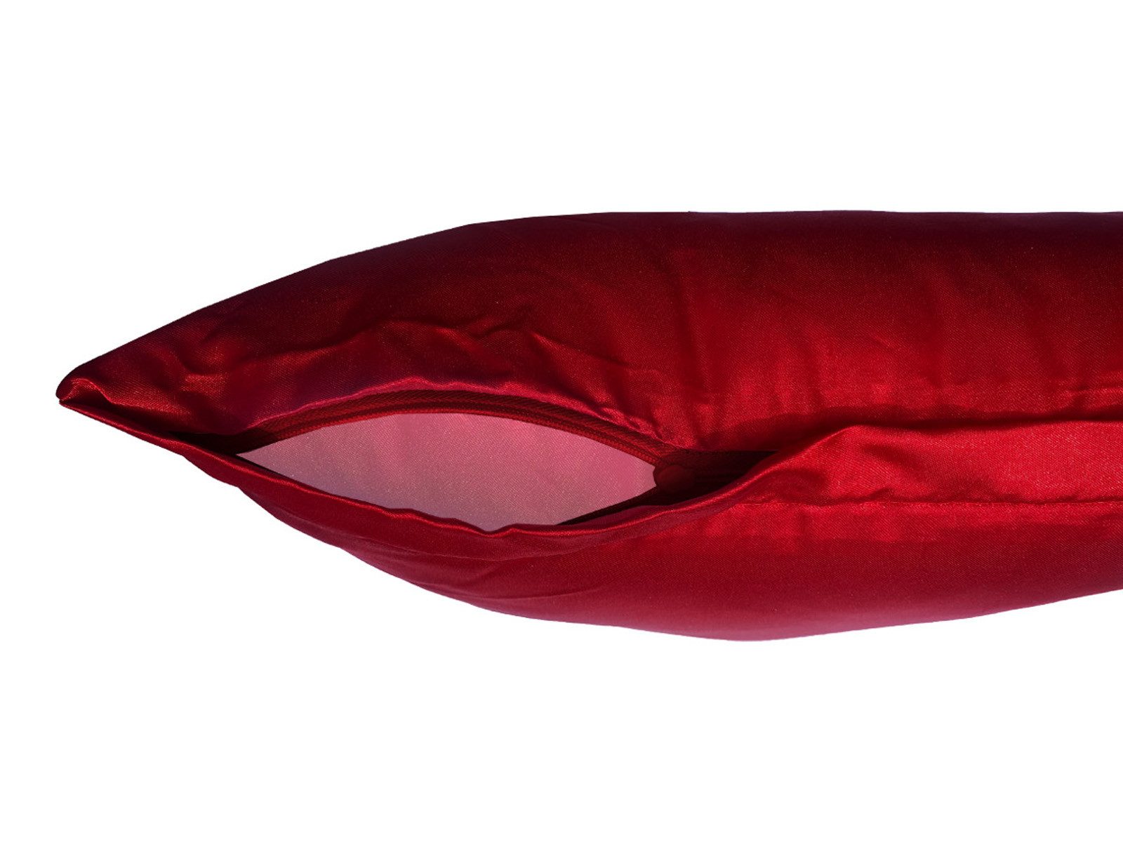 beties Bettbezug Glanz Satin, (1 St), karmin-rot – Bild 5 von 5