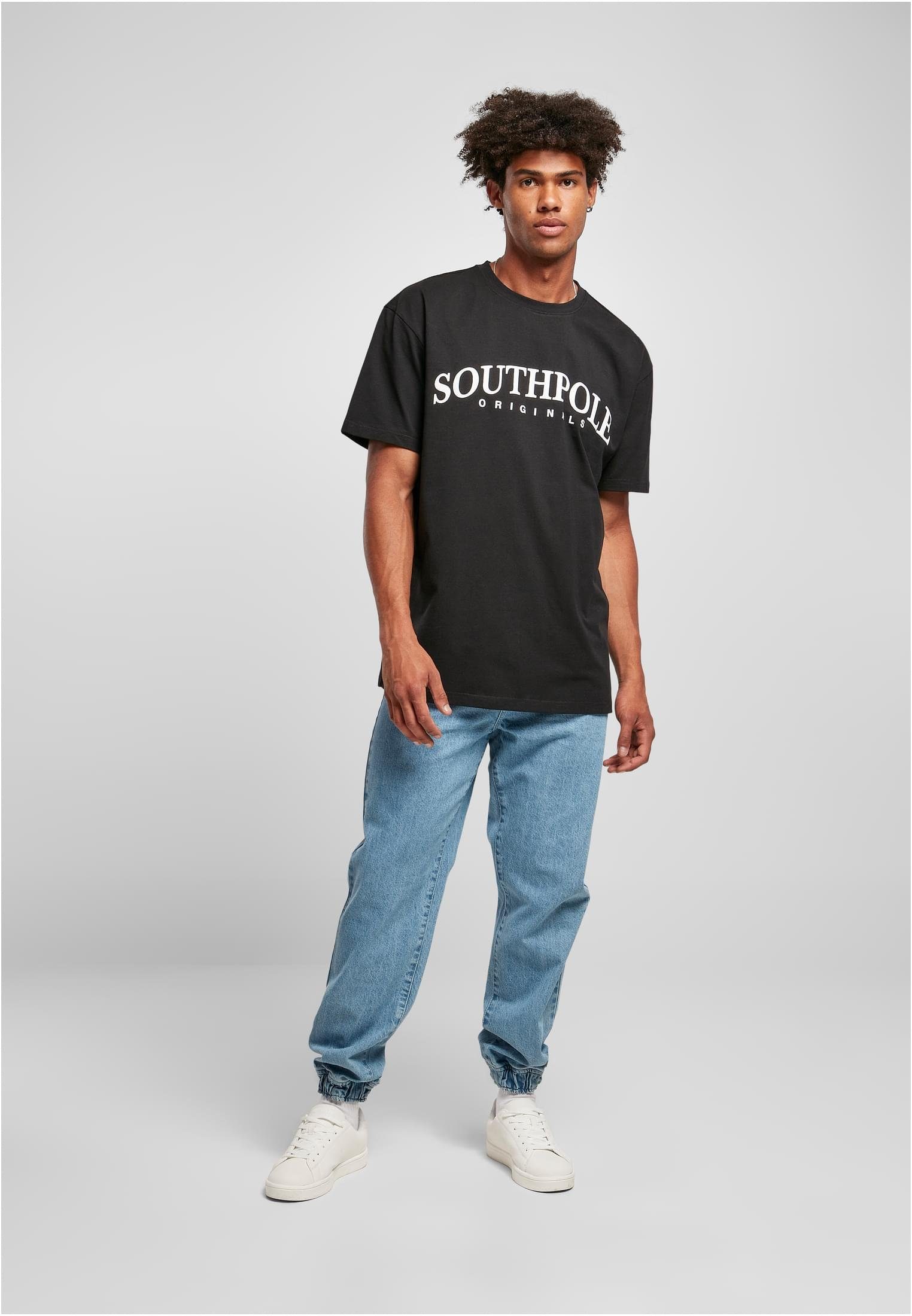 Southpole T-Shirt Herren Southpole Puffer (1-tlg) black Tee Print