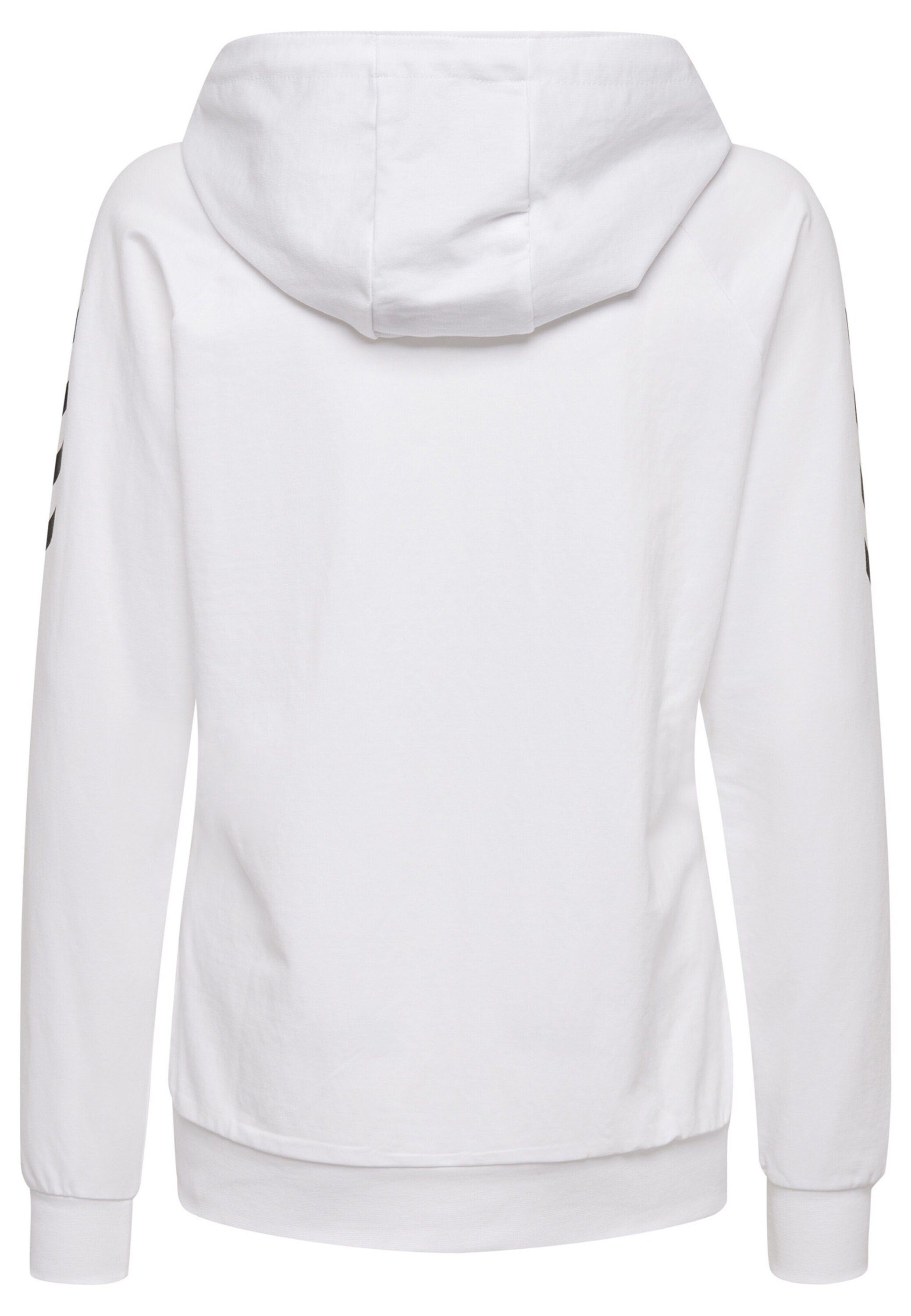 hummel Sweatshirt (1-tlg) Weiß Details Plain/ohne