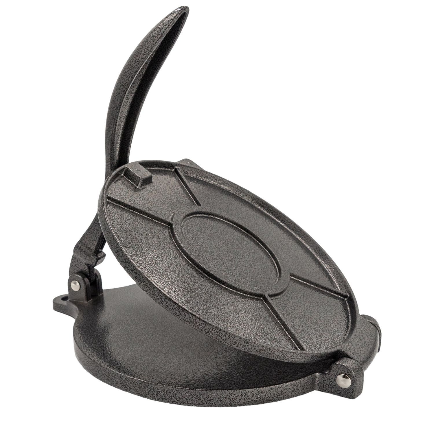 Intirilife Tortillaform, (1-tlg), Tortillapresse Empanadapresse Eisen Schwarz 18cm Tortilla Maker Presse