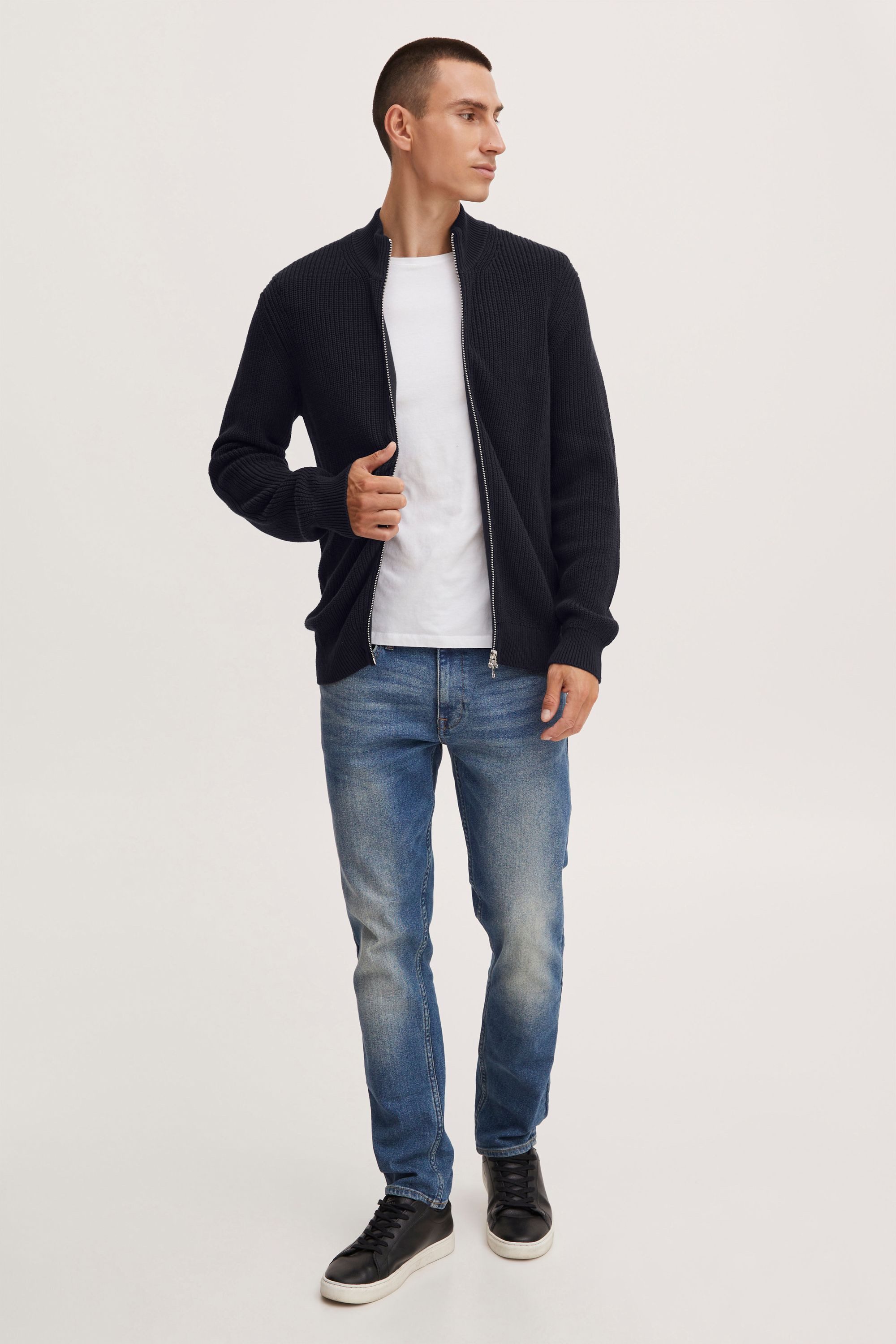 Casual Friday Strickjacke Kurt 0034 zipper günstig online kaufen