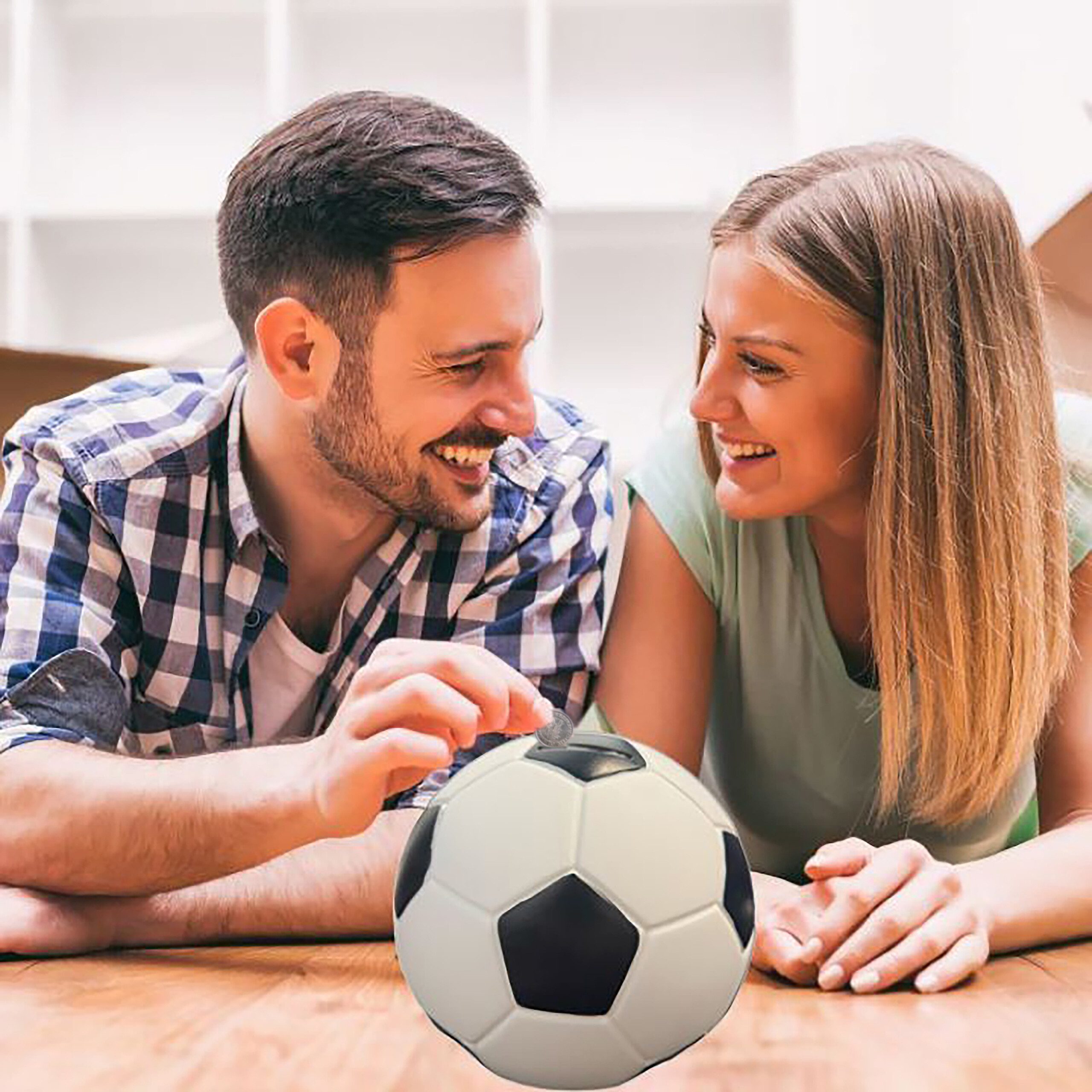 relaxdays Spardose Fussball Spardose günstig online kaufen