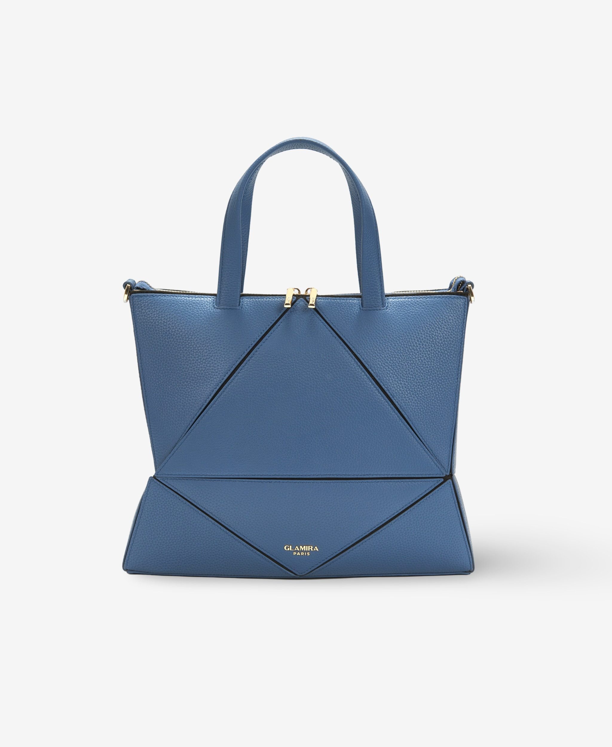 GLAMIRA Handtasche UrbanSphere Marineblaue Henkeltasche (1-tlg), echt Leder, mit geräumigem Hauptfach