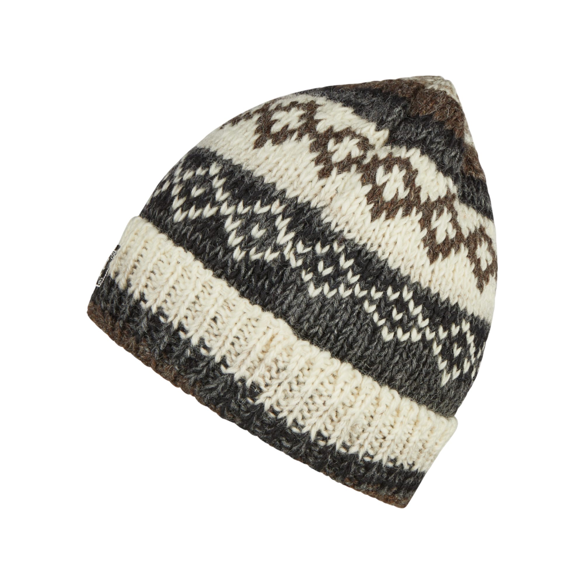 THC Natural Line Strickmütze THC Schafwoll Rollcap 888 (1 Stück, 1-St., 1 Stück) Innenfutter: Fleece