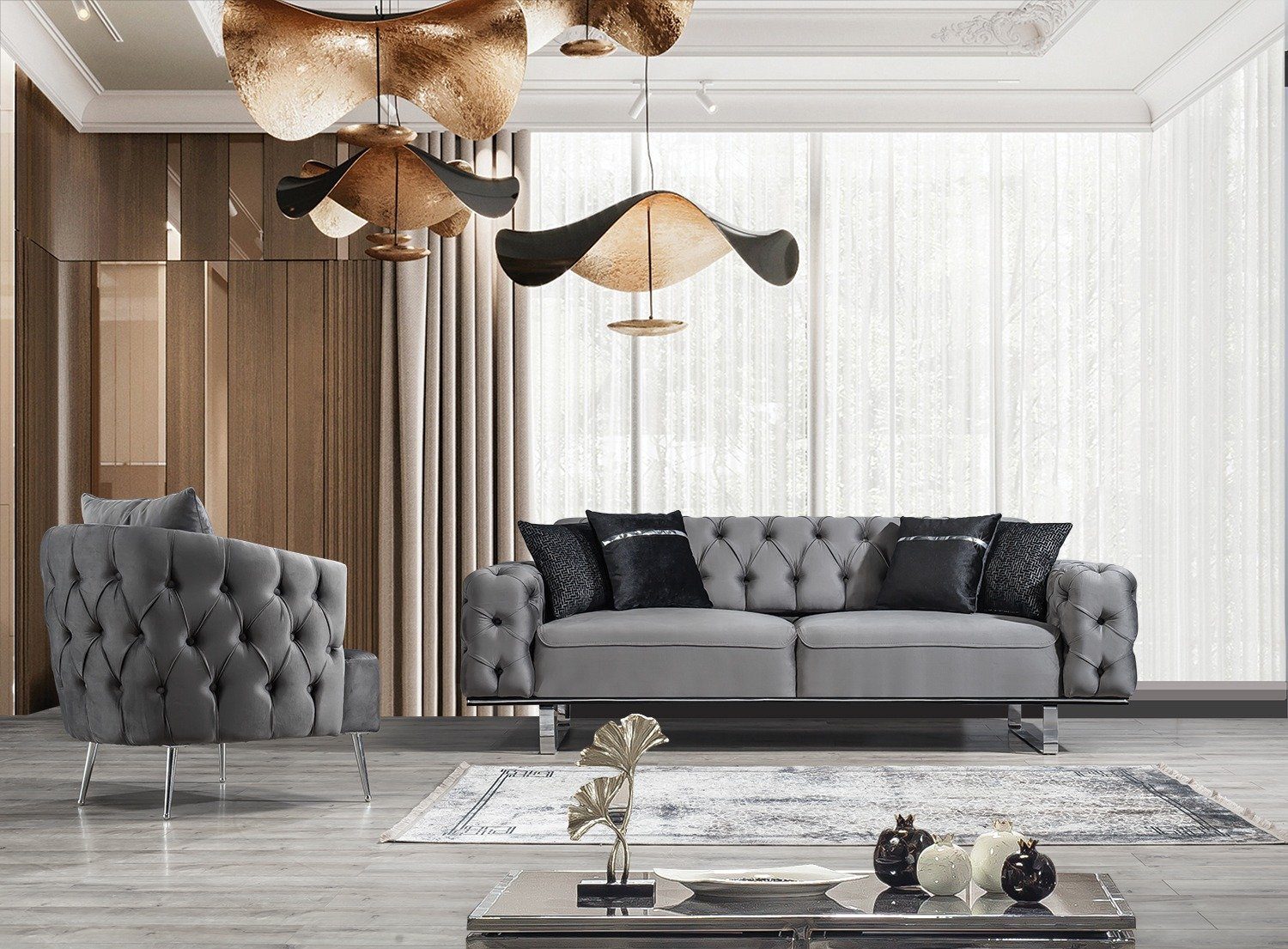 Villa Möbel Polstergarnitur Roma, (Set, 2-tlg), günstig online kaufen