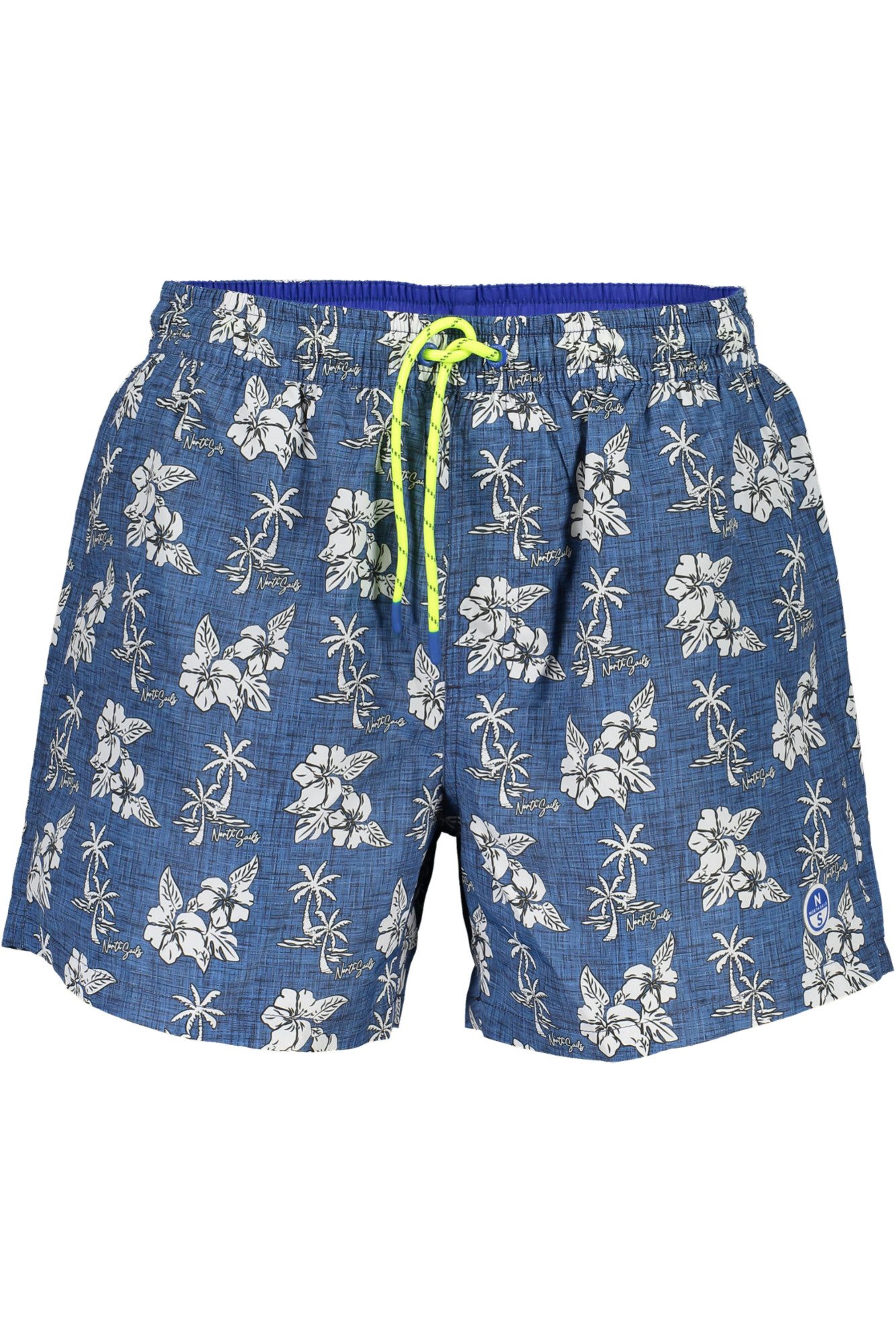 North Sails Купальные шорты  Herren-Badehose Blau: Gemustert, Bio-Baumwolle, Bequemer Sitz