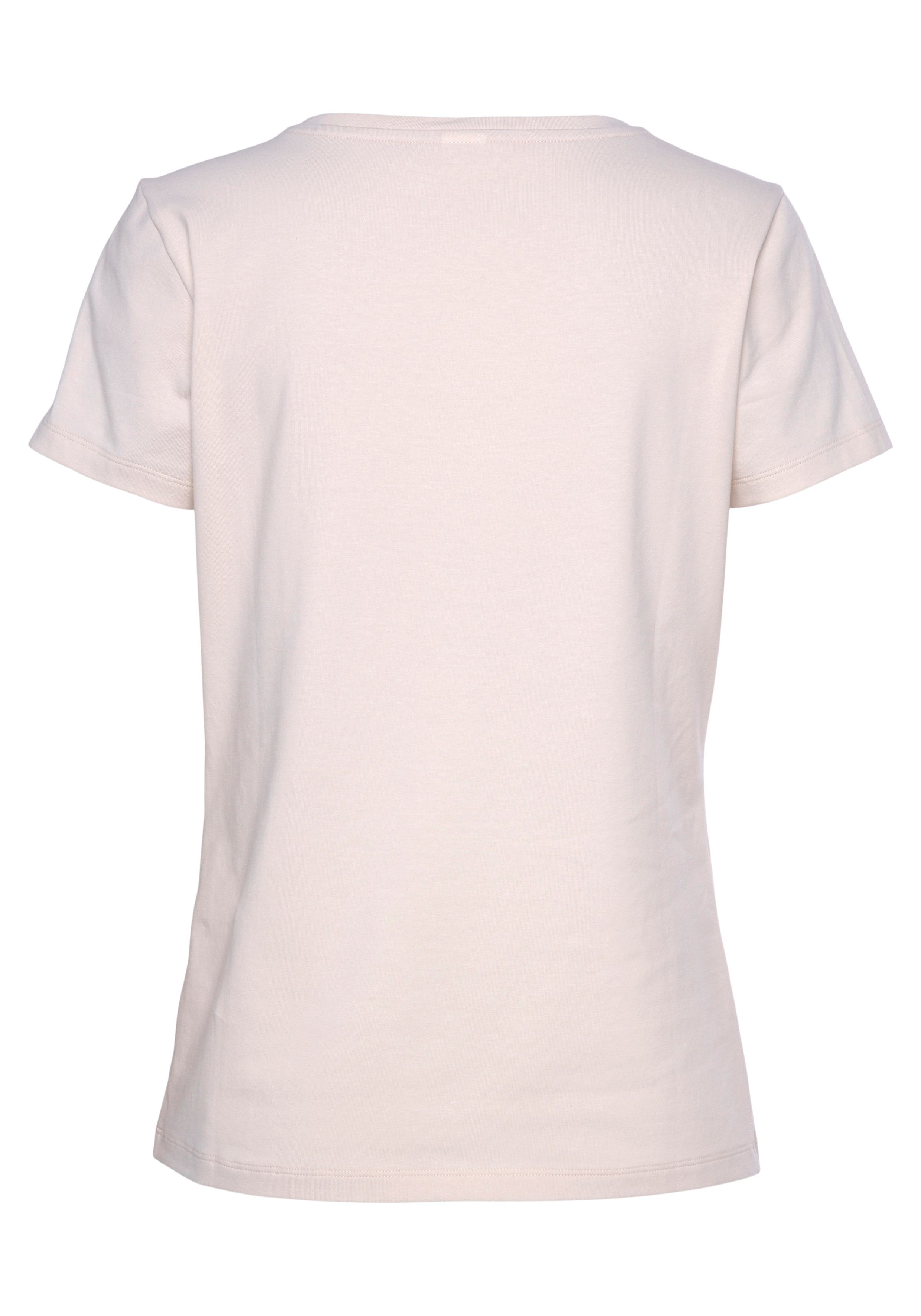 Vivance by Lascana Kurzarmshirt mit schönem Frontprint, Loungewear – Bild 4 von 5