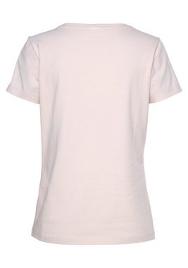 Vivance Kurzarmshirt -T-Shirt mit schönem Frontprint, Loungewear