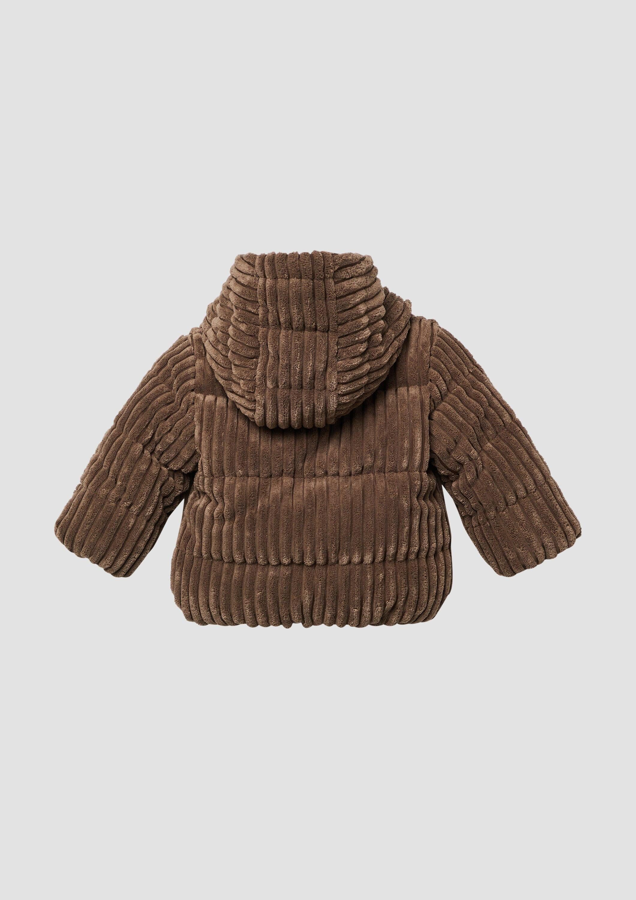 s.Oliver Winterjacke Outdoor-Jacke Unisex Cordjacke mit kuscheliger Innenseite