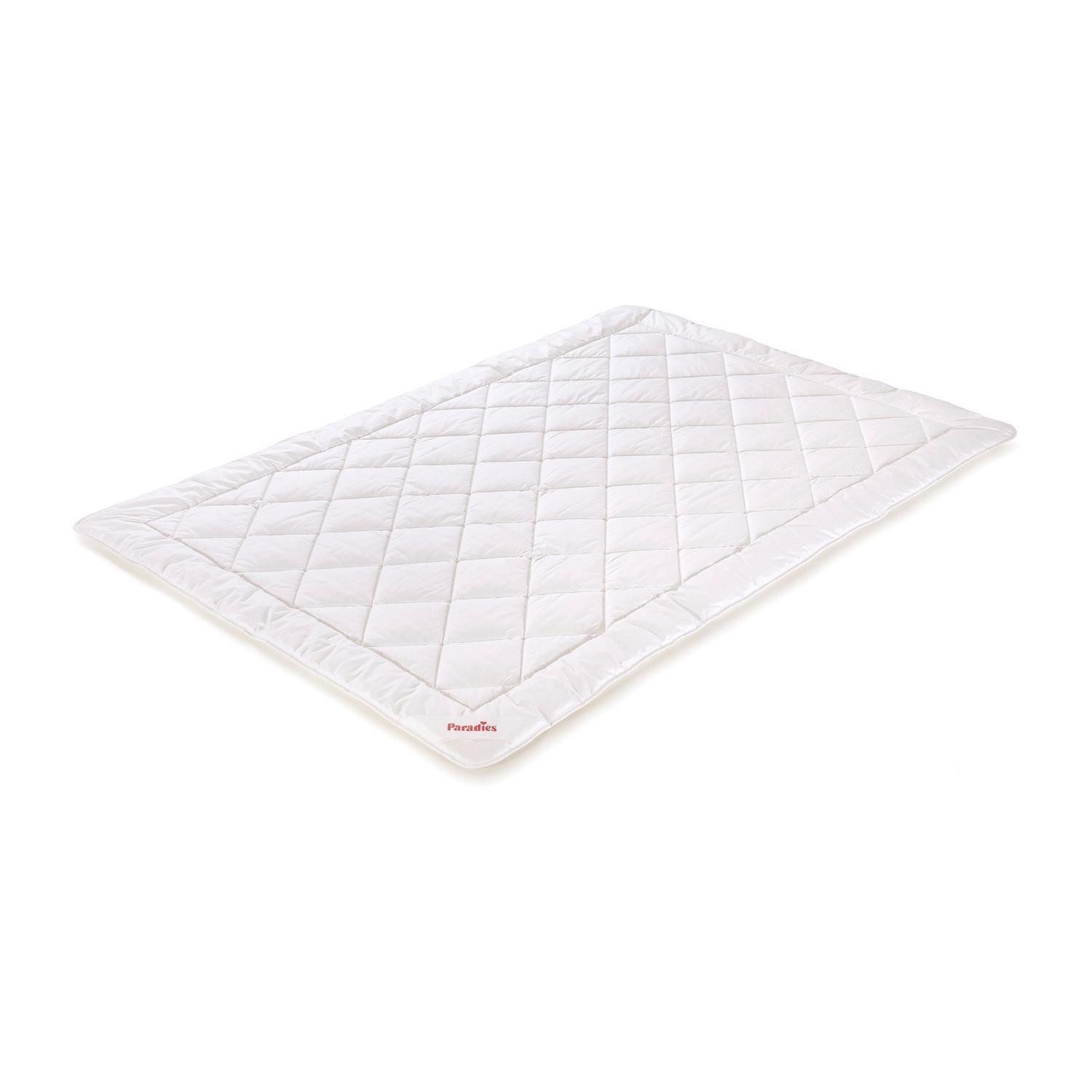 Paradies Sommerbettdecke COOL COMFORT Weiß Kühlfaser, Füllung: Silikonisierte Polyester Hohlfaser, Bezug: Lyocell