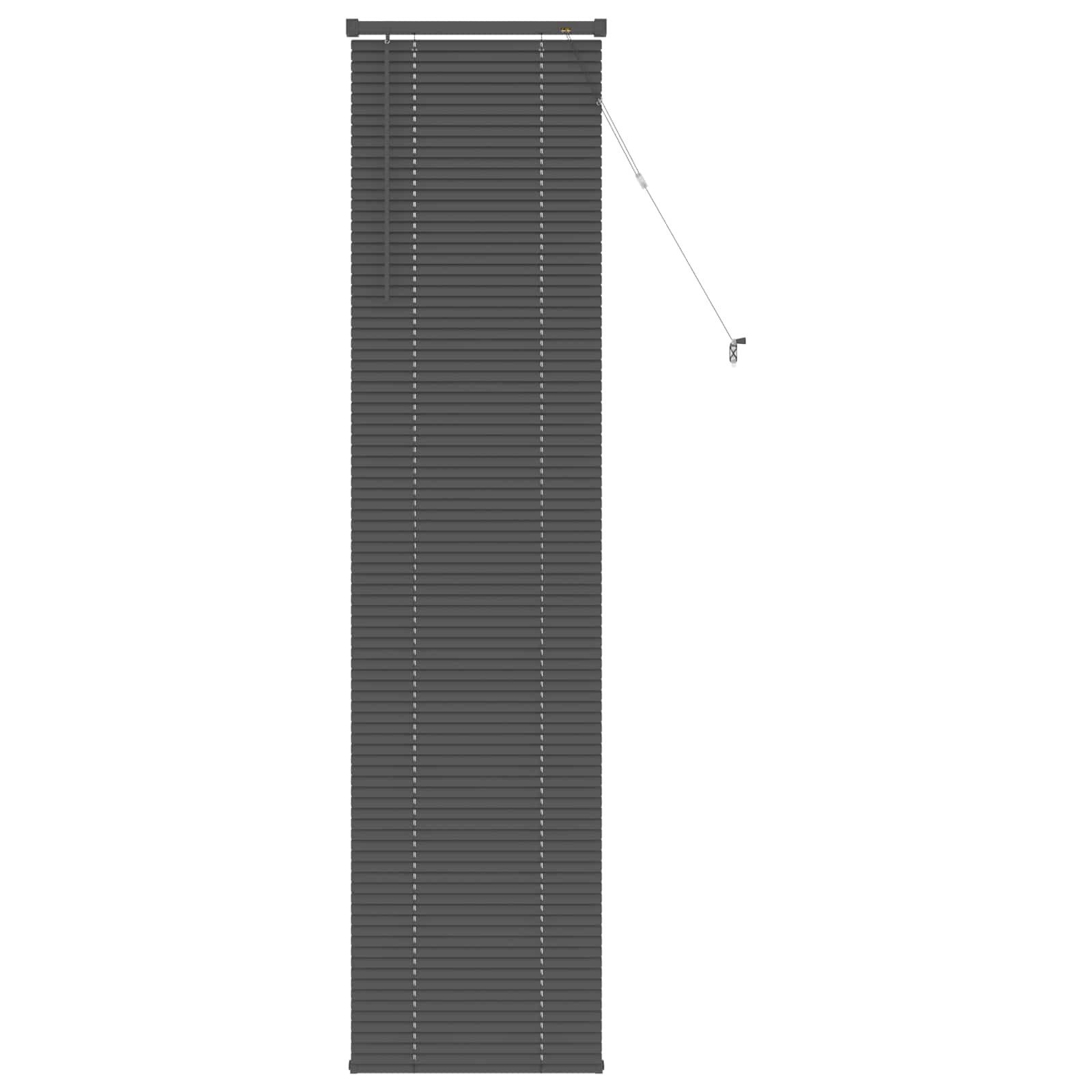 Rollo Venetianer Jalousie Silber Grau 213 x 60 cm PVC, vidaXL