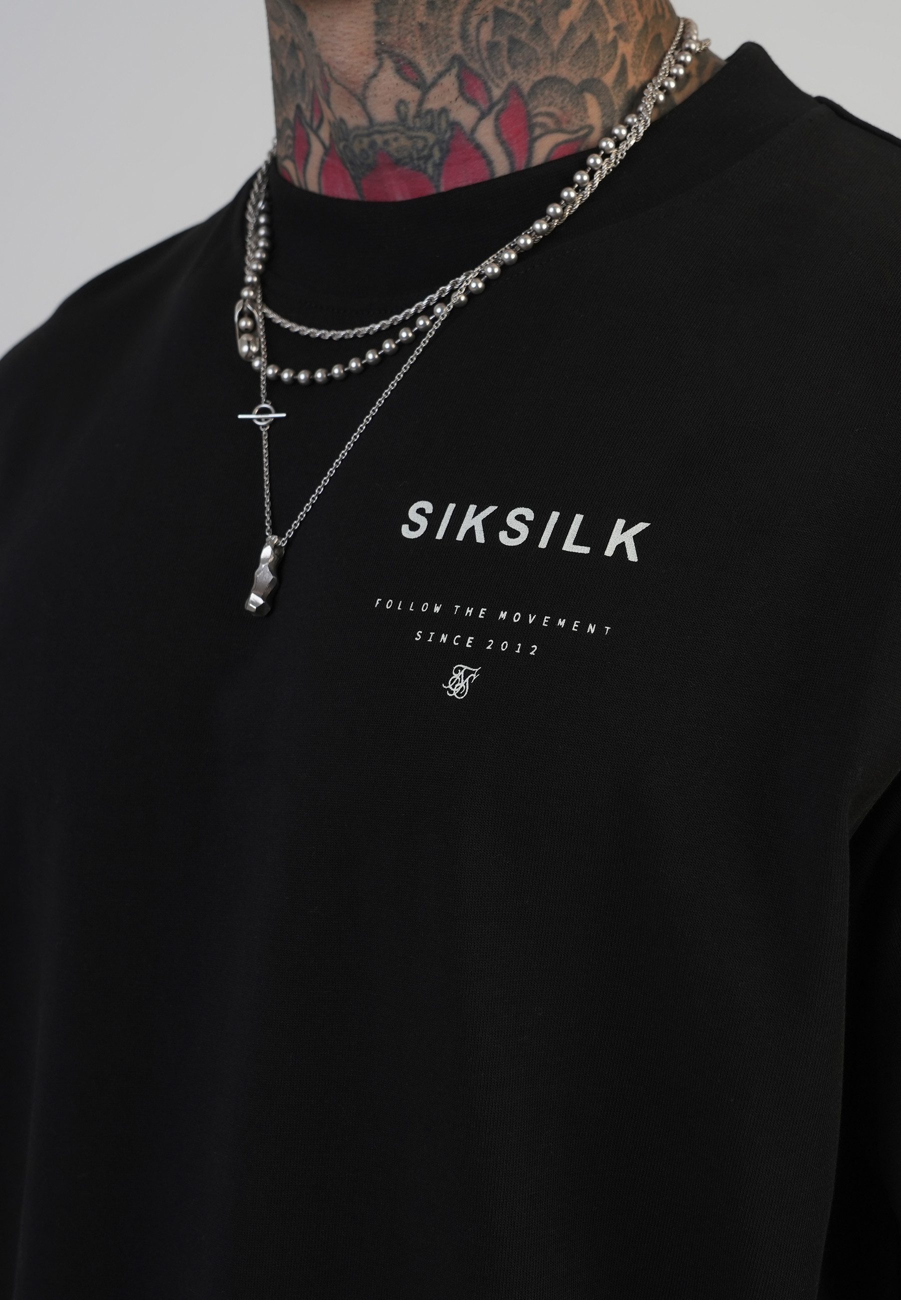 Siksilk T-Shirt SikSilk Herren T-Shirt mit Grafik günstig online kaufen