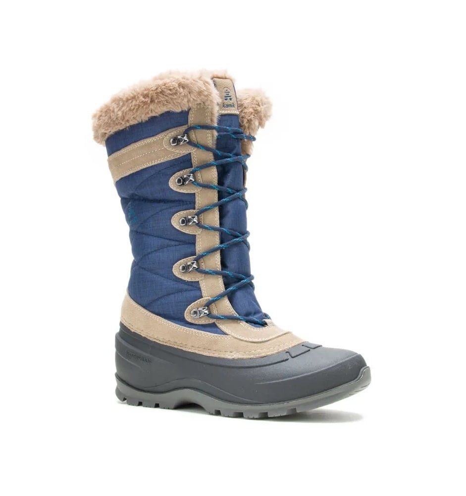 Snovalley 4 (Wildleder, wasserdicht) navyblau/braun Damen Winterstiefel