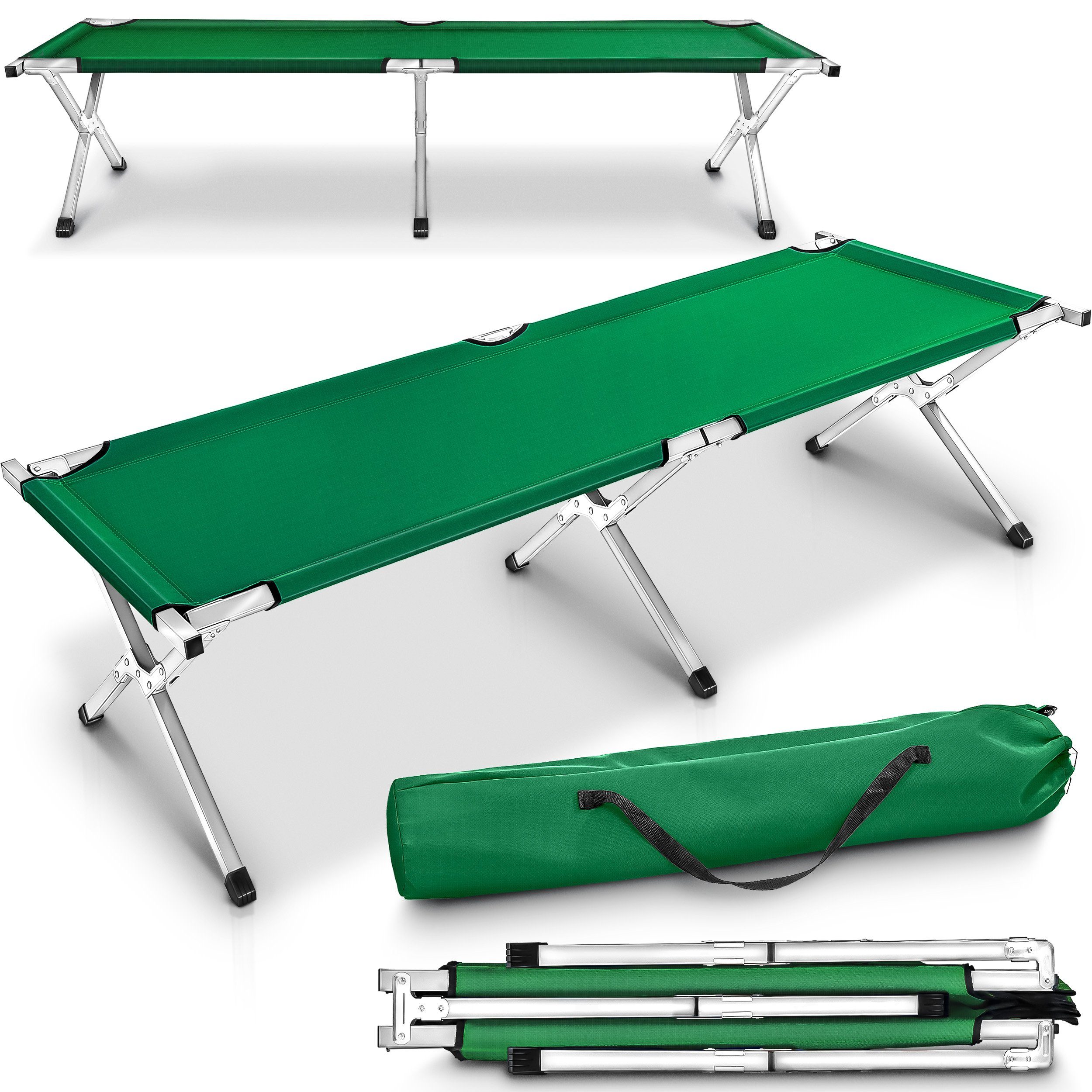TRESKO Feldbett Feldbett Campingbett Bett Liege günstig online kaufen