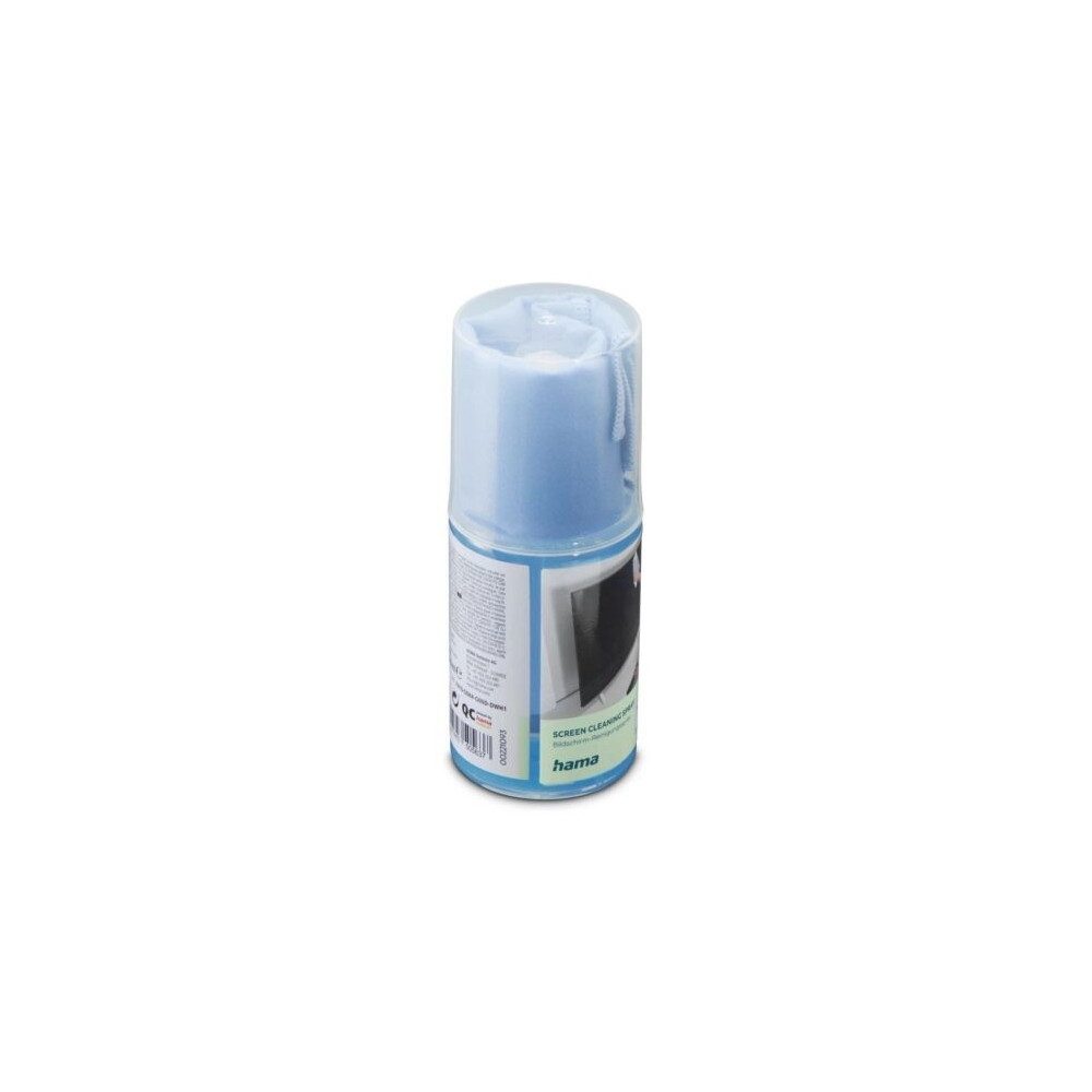 Hama Hama Bildschirmreiniger Spray 200ml + Tuch Computer-Kabel, Reinigungsspray und Reinigungstuch für Bildschirme
