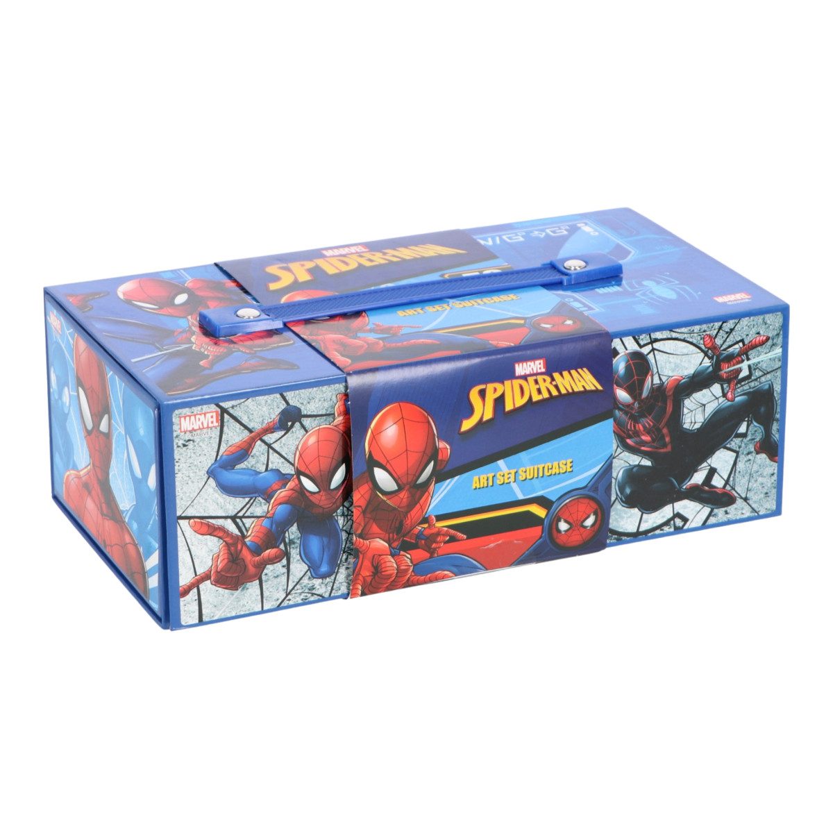 Textiel Trade B.V. Farbkasten Marvel Spiderman Malkasten mit Schublade Kinder Malset ab 3 Jahren
