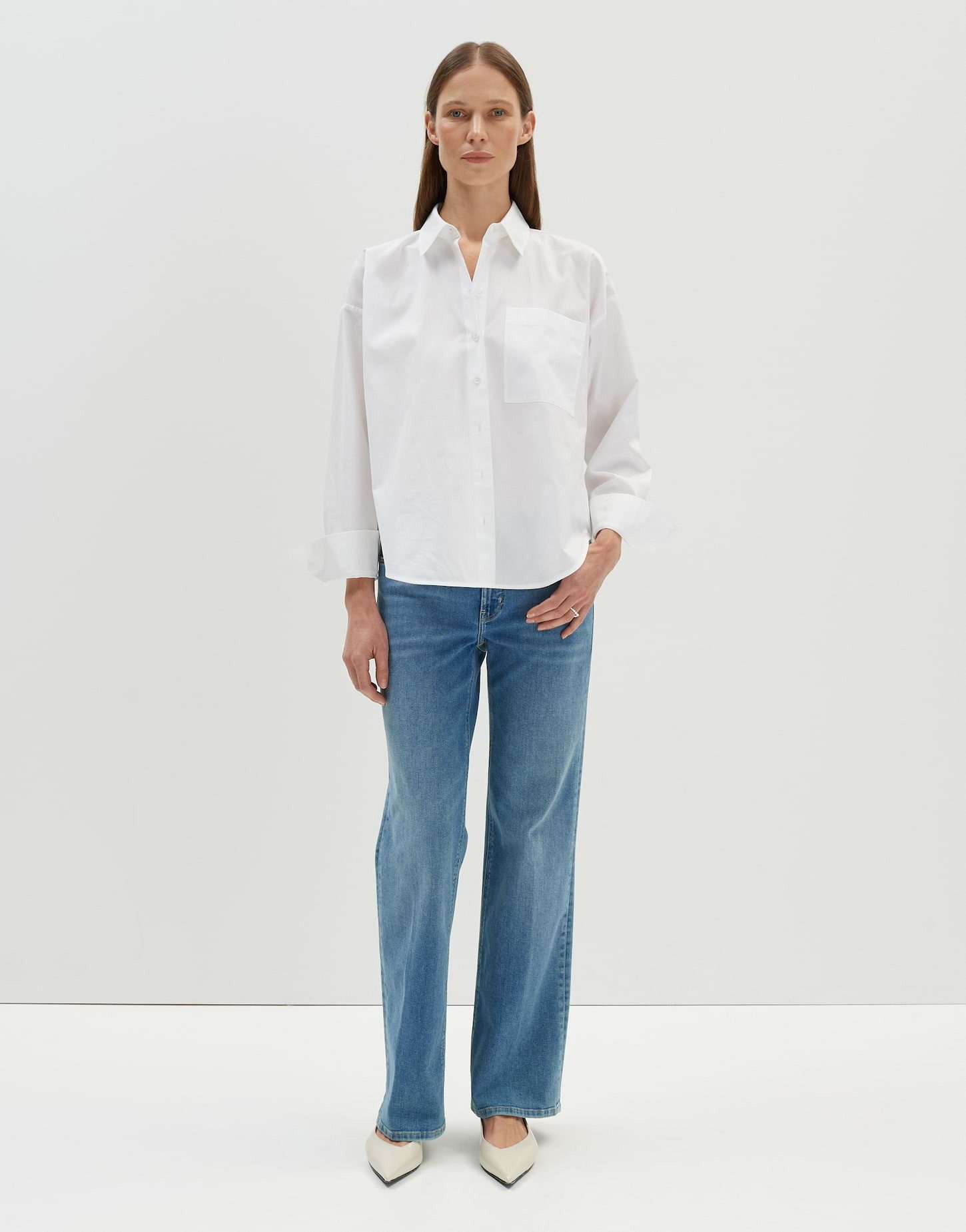 someday Langarmbluse Hemdbluse ZAMILLA Loose aus Baumwollpoppelin