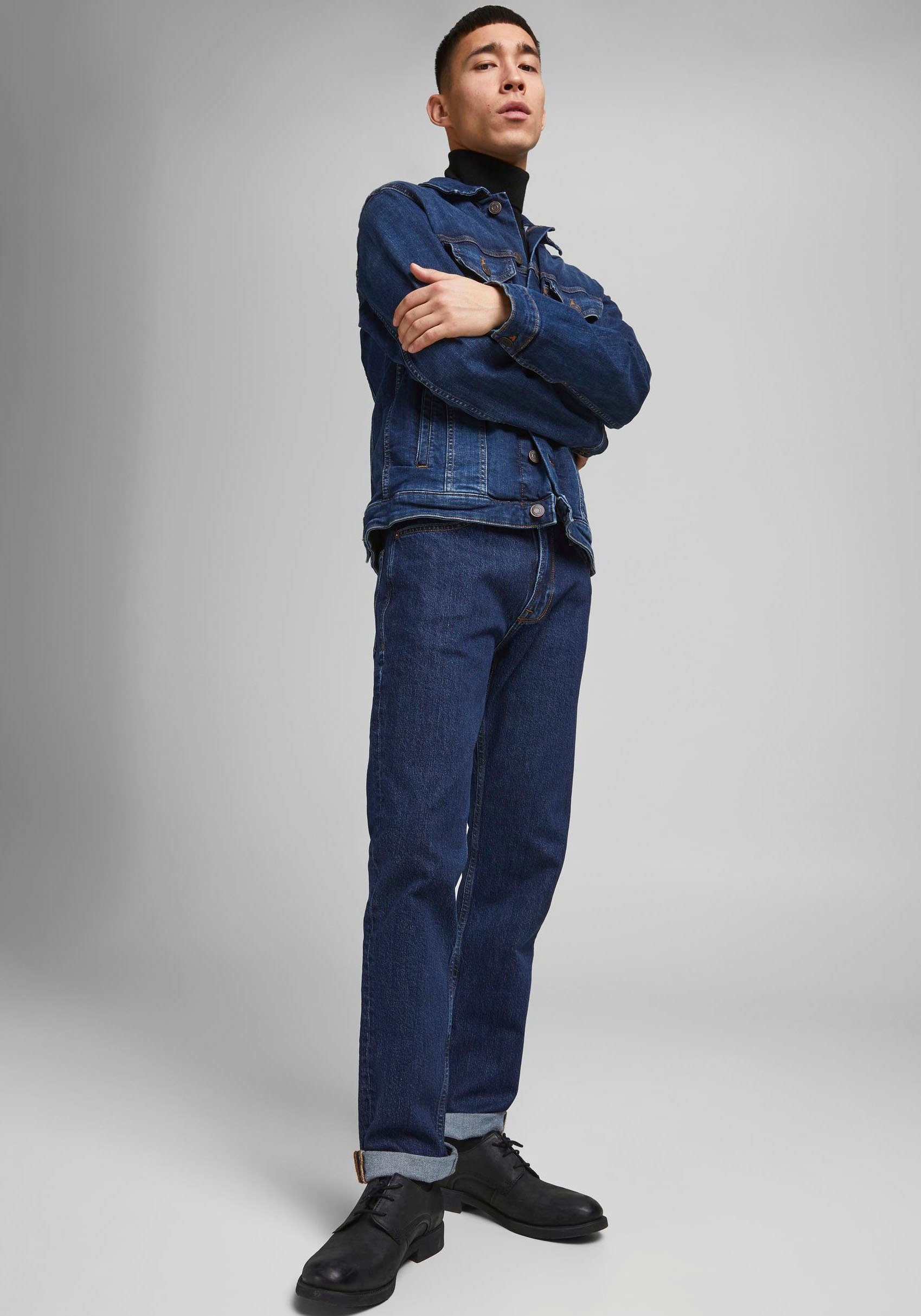 Jack & Jones CLARK blue-denim ORIGINAL Regular-fit-Jeans