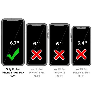 CoolGadget Handyhülle Black Series Handy Hülle für Apple iPhone 13 Pro Max 6,7 Zoll, Edle Silikon Schlicht Robust Schutzhülle für iPhone 13 Pro Max Hülle