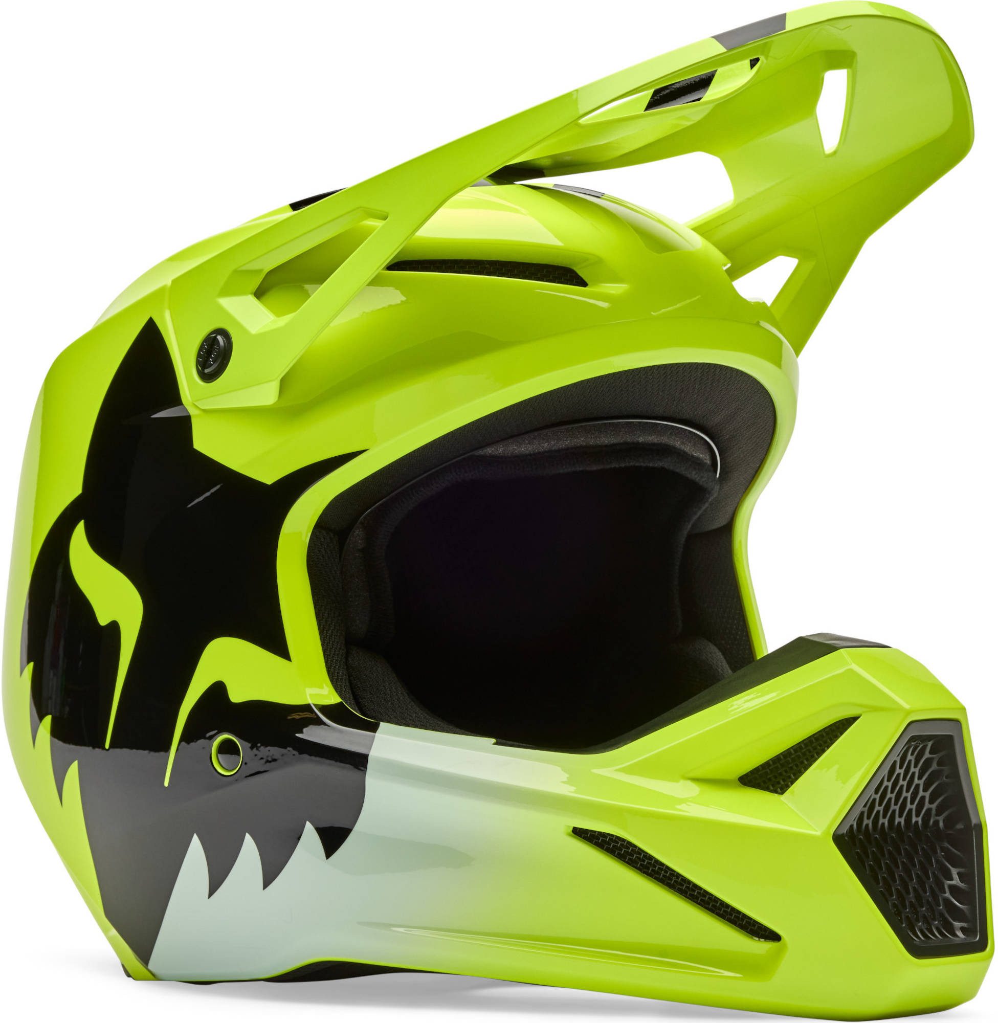 Fox Racing Motorradhelm V1 Shield Jugend Motocross Helm, Waschbar