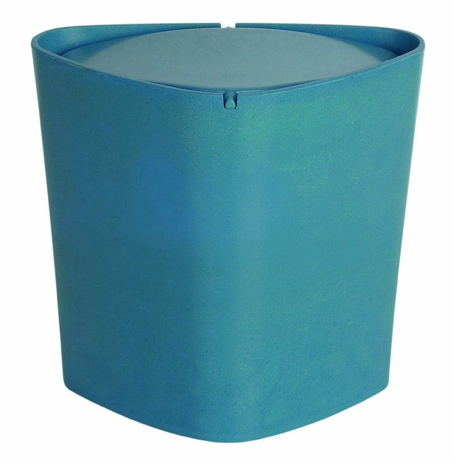 spirella Tischrestebehälter TRIX, Abfalleimer Schwingdeckel, biologisch abbaubare Pflanzenfasern, 1L