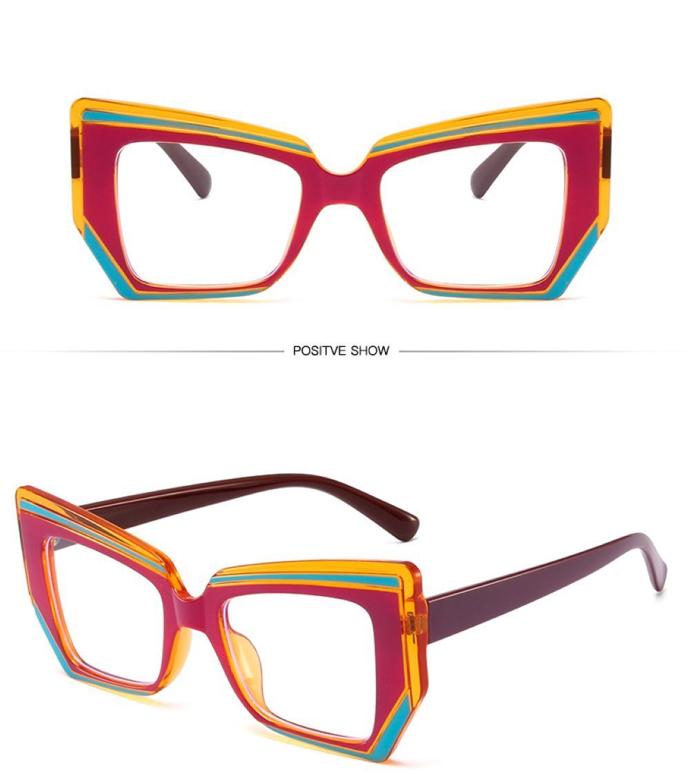 PACIEA Brille Damen Damen Herren Mehrfarbig Blaulichtfilter Oversized Anti-Müdigkeit