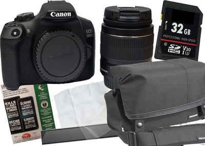 1A PHOTO PORST Canon EOS 2000D+EF-S 18-55mm schwarz Set Angebot Spiegelreflexkamera