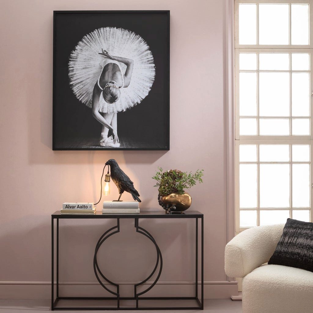 Kare Design Tischleuchte Animal Crow, ohne Leuchtmittel