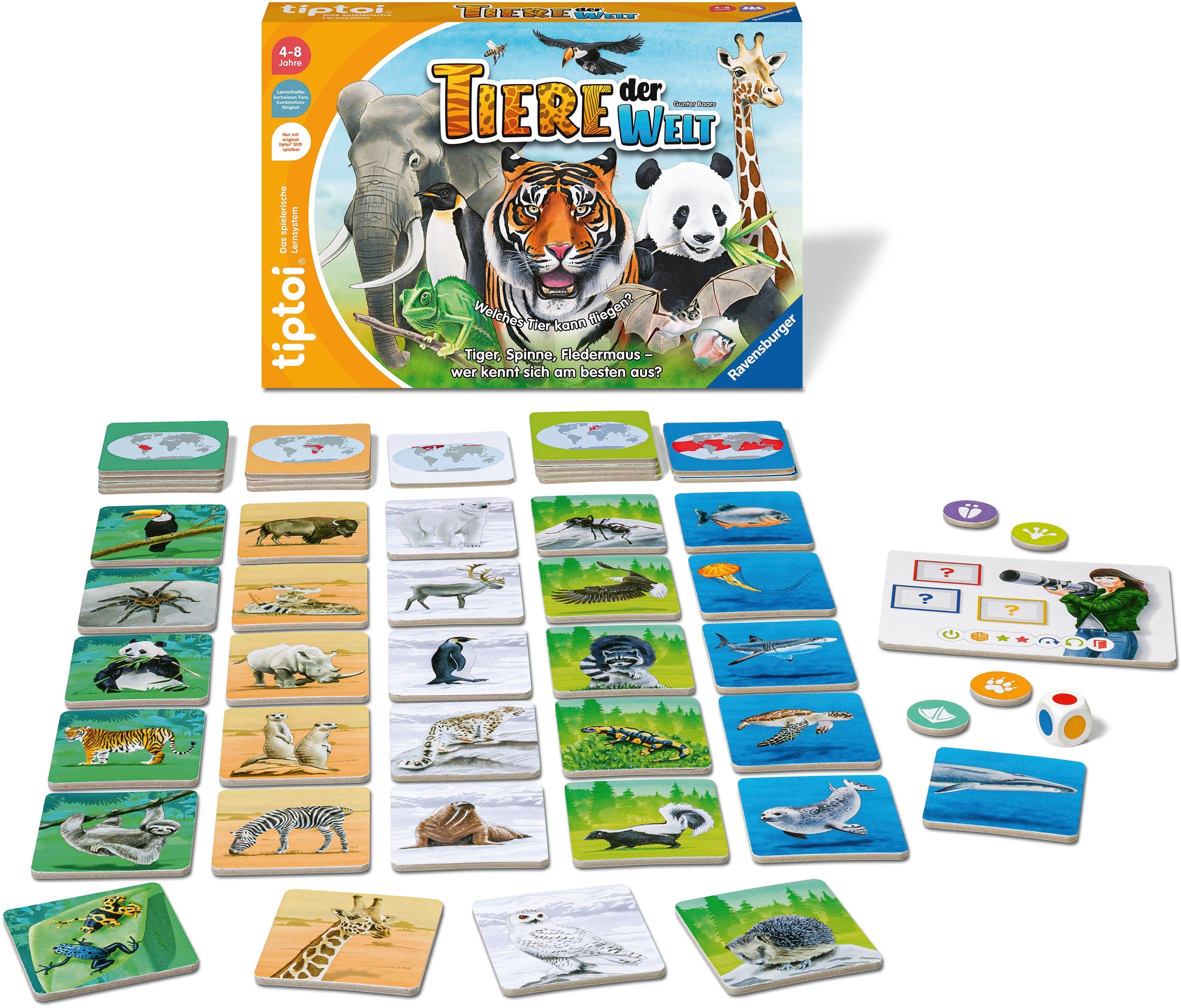 Ravensburger Spiel tiptoi® Tiere der Welt, Made in Europe