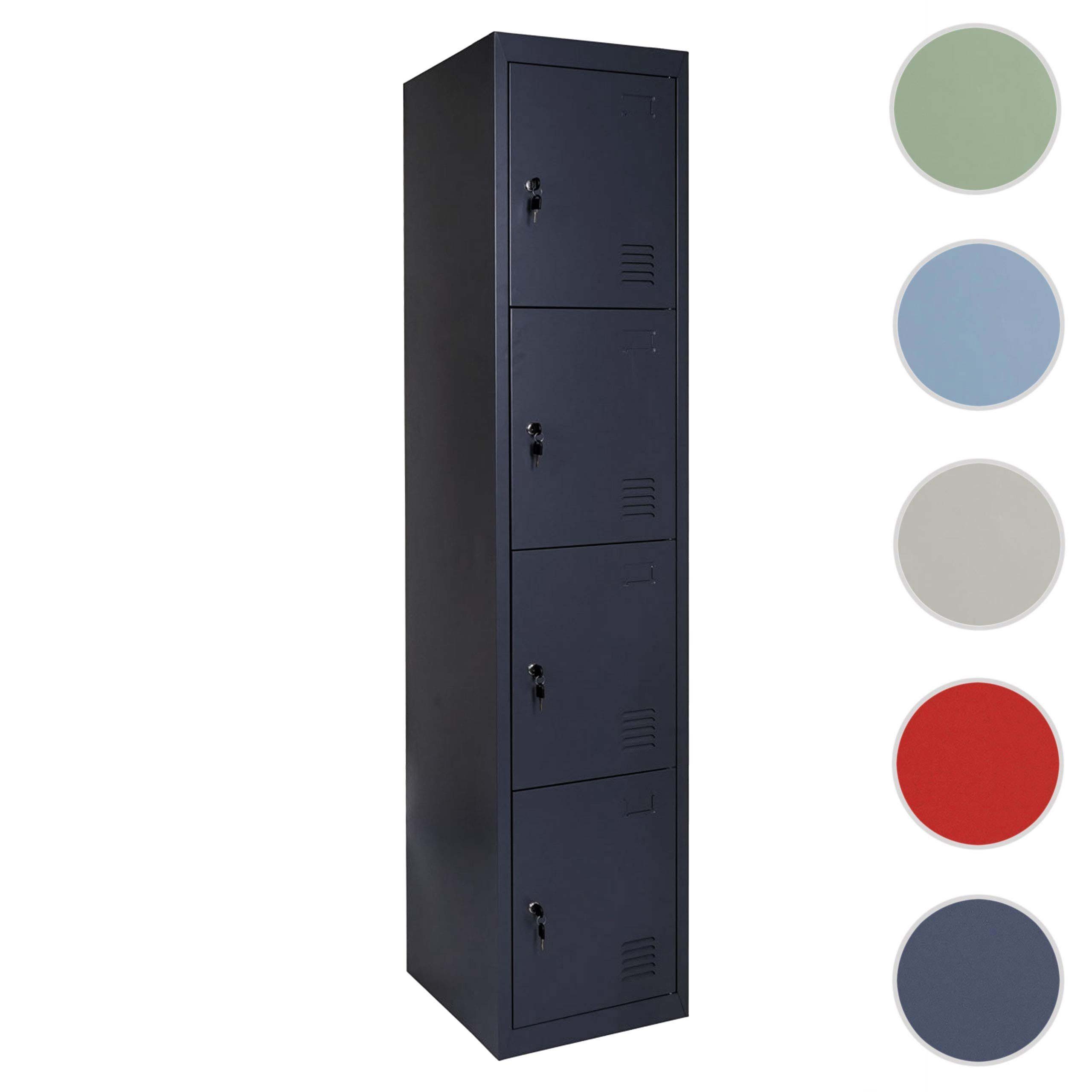 MCW Mehrzweckschrank T163 4 separat abschließbare Fächer, Drehriegelschloss günstig online kaufen