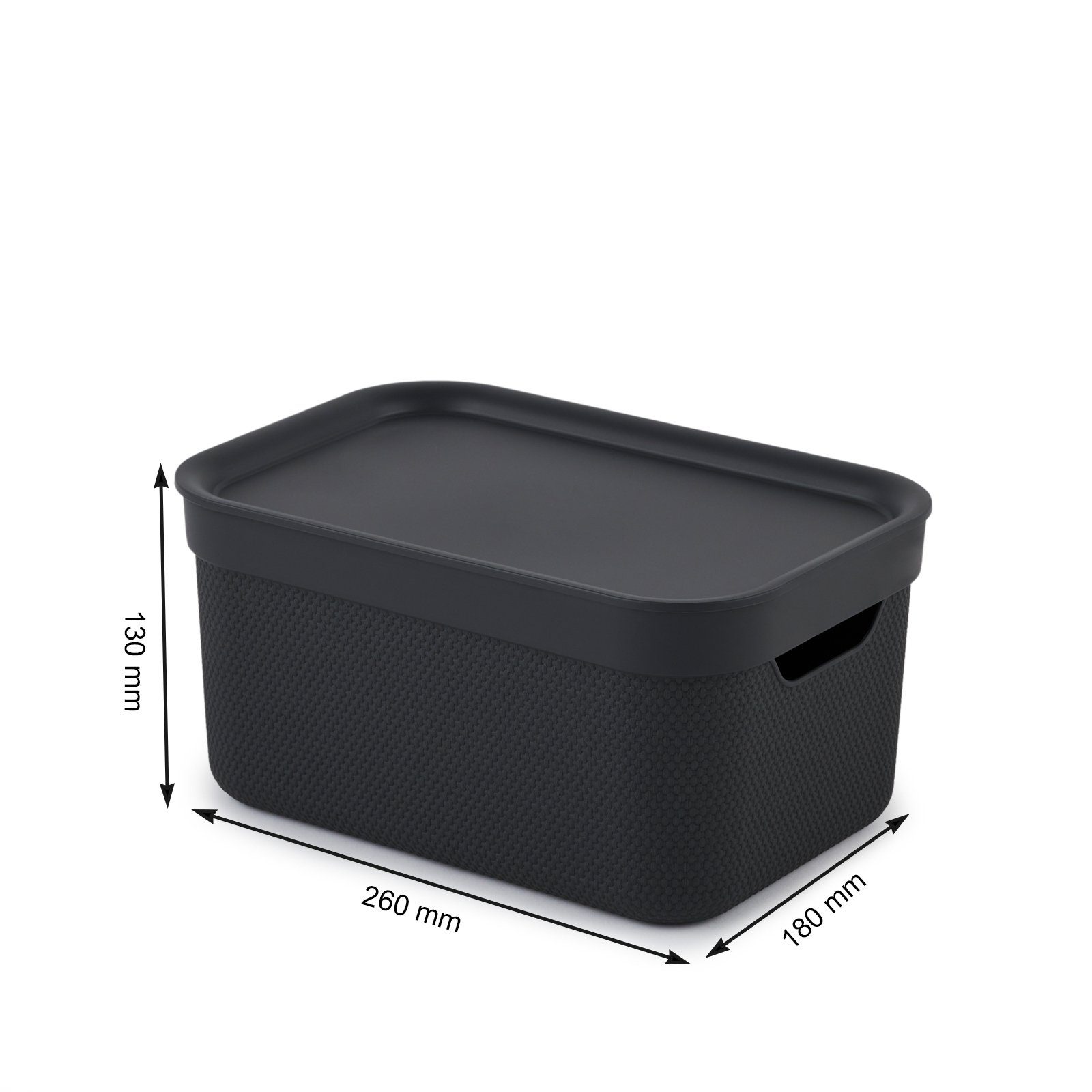 ROTHO Aufbewahrungsbox Jive Dekobox 3er-Set Aufbewahrungskorb 5l (Aufbewahrungsset, 3er-Set) – Bild 4 von 5